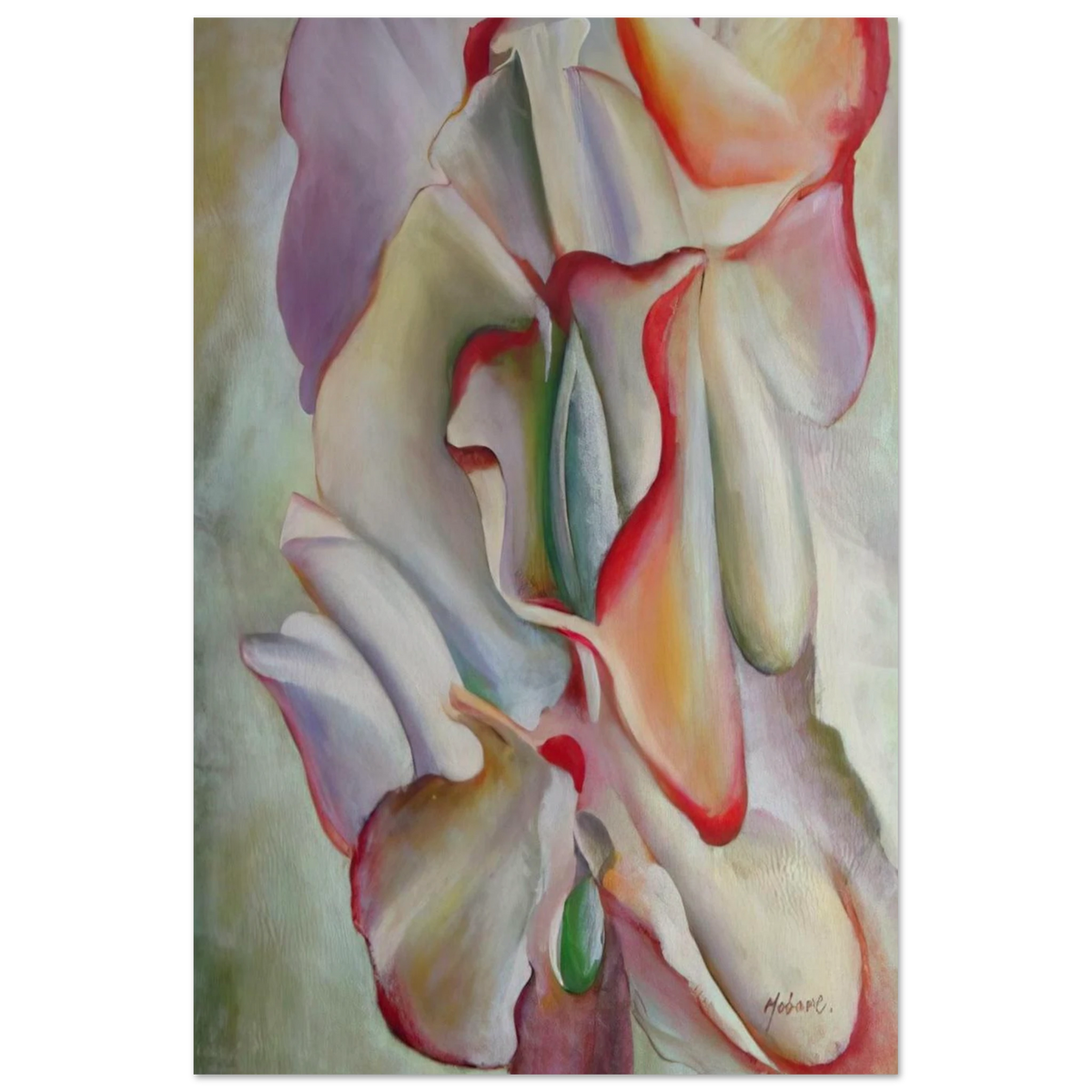 Pink Sweet Peas Poster | Georgia O'Keeffe Poster | Georgia O Keeffe Prints