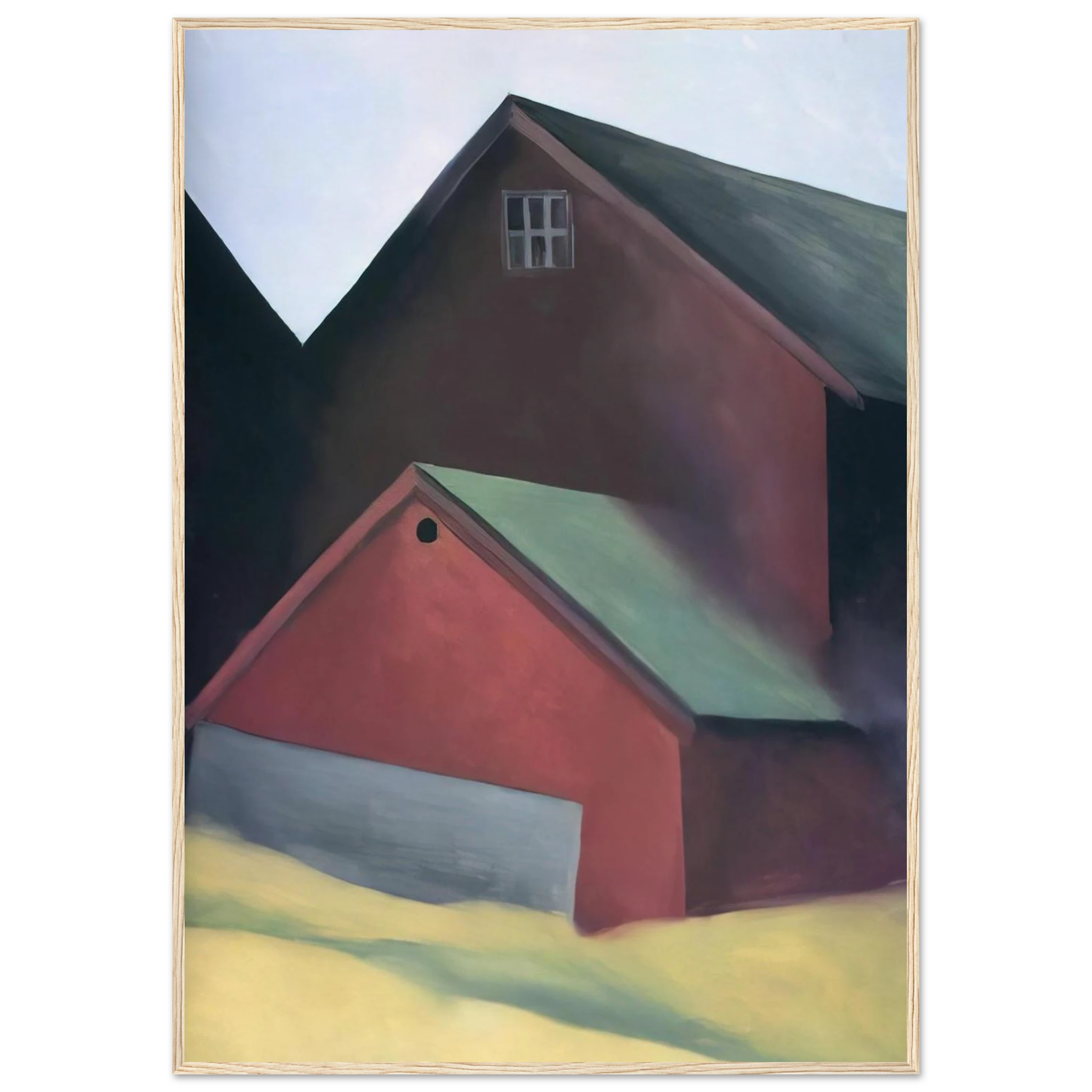 Ends Of Barns Framed Poster | Georgia O'Keeffe Framed Prints Wall Art | Georgia O Keeffe Prints