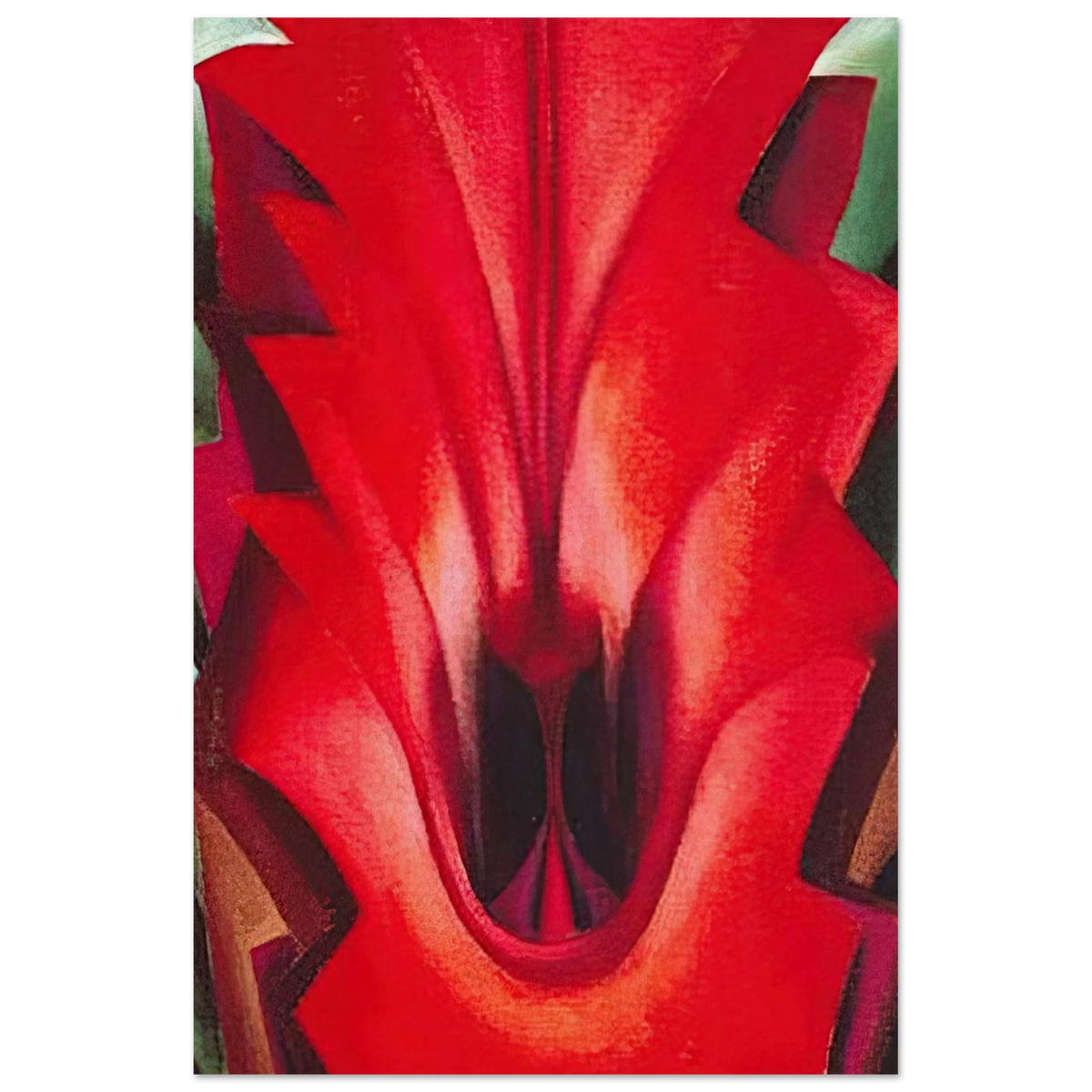 Inside Red Canna Poster | Georgia O'Keeffe Poster | Georgia O Keeffe Prints