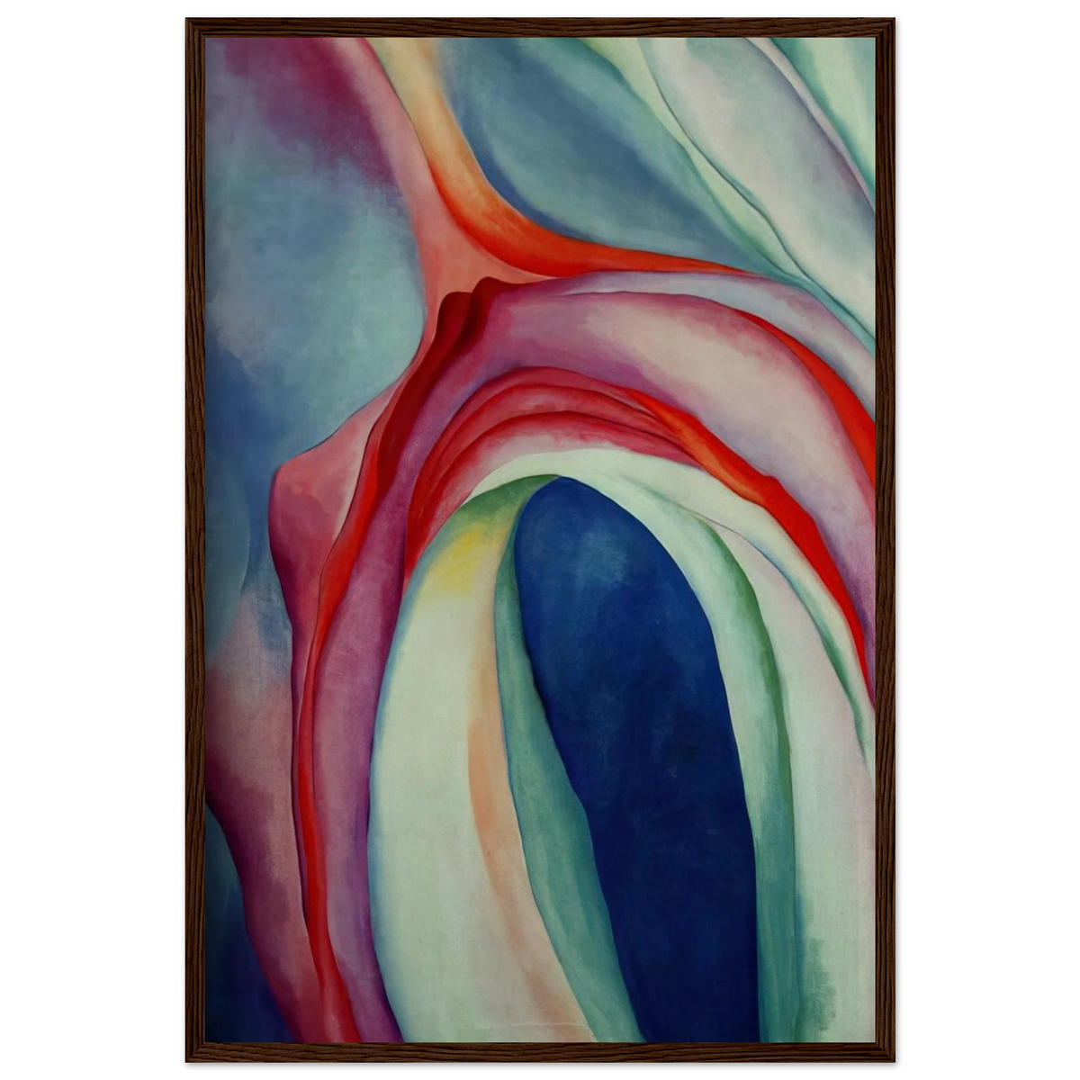 Music Pink and Blue II Framed Poster | Georgia O'Keeffe Framed Prints Wall Art | Georgia O Keeffe Prints