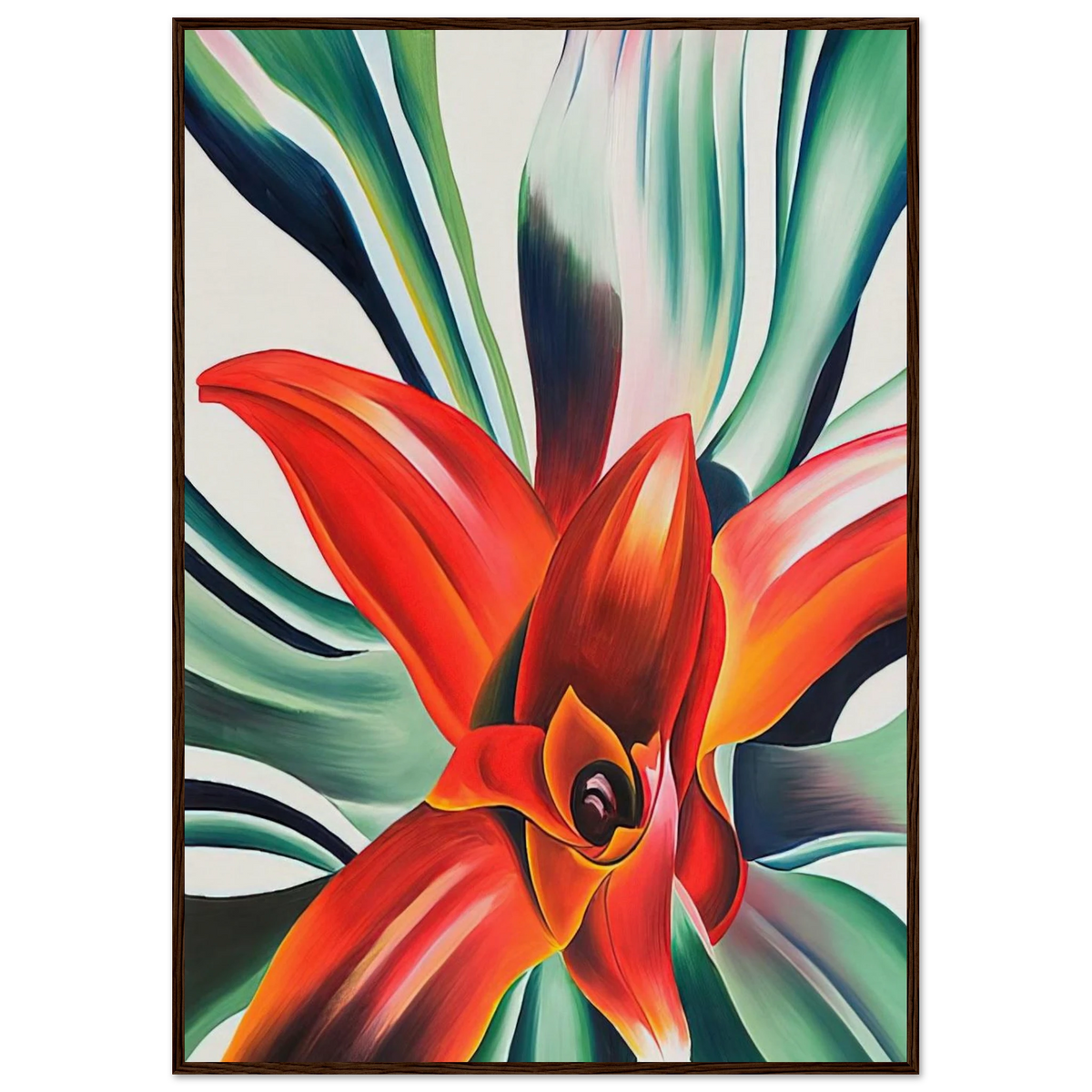 Leaves of a Plant Framed Poster | Georgia O'Keeffe Framed Prints Wall Art | Georgia O Keeffe Prints
