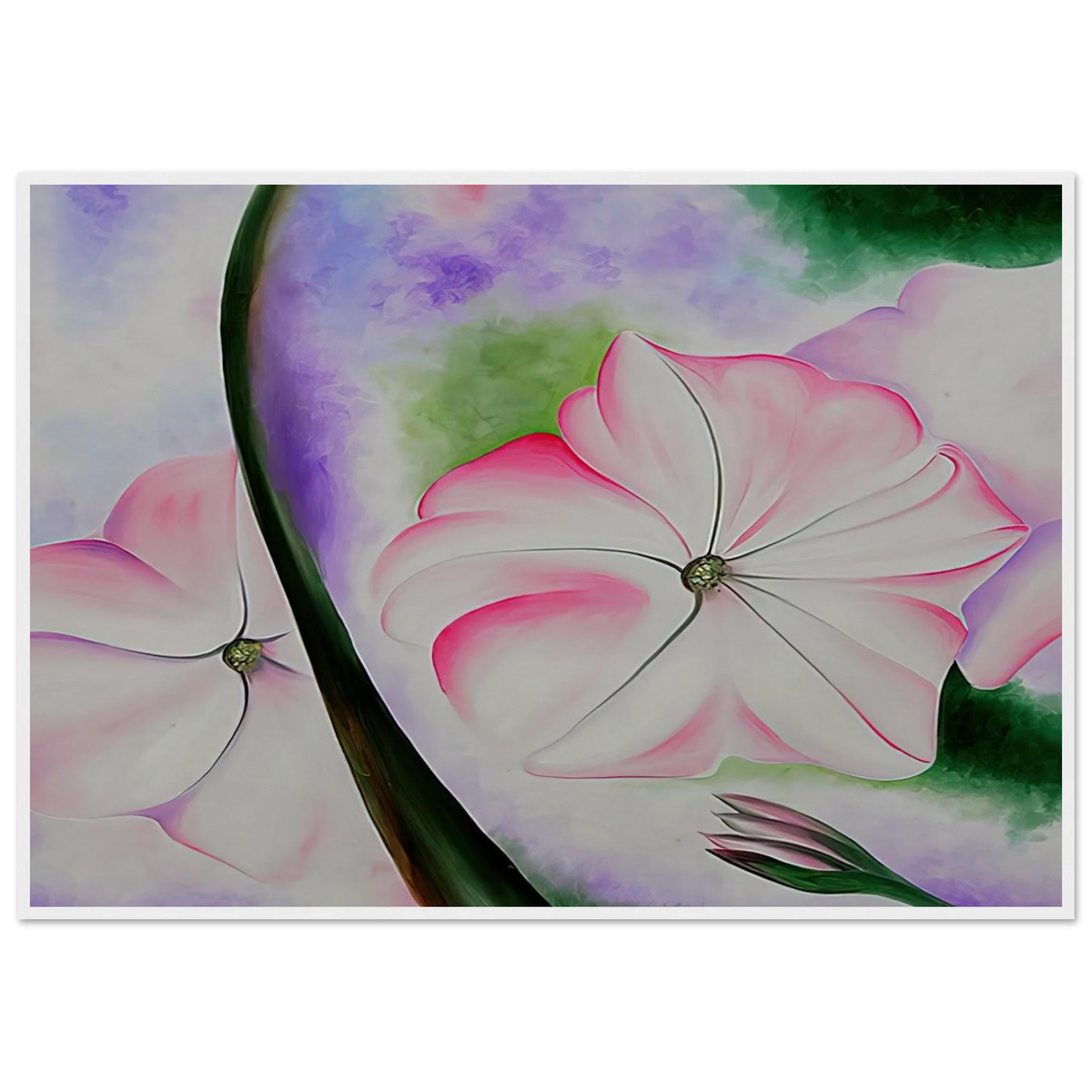Petunia No. 2 Framed Poster | Georgia O'Keeffe Framed Prints Wall Art | Georgia O Keeffe Prints