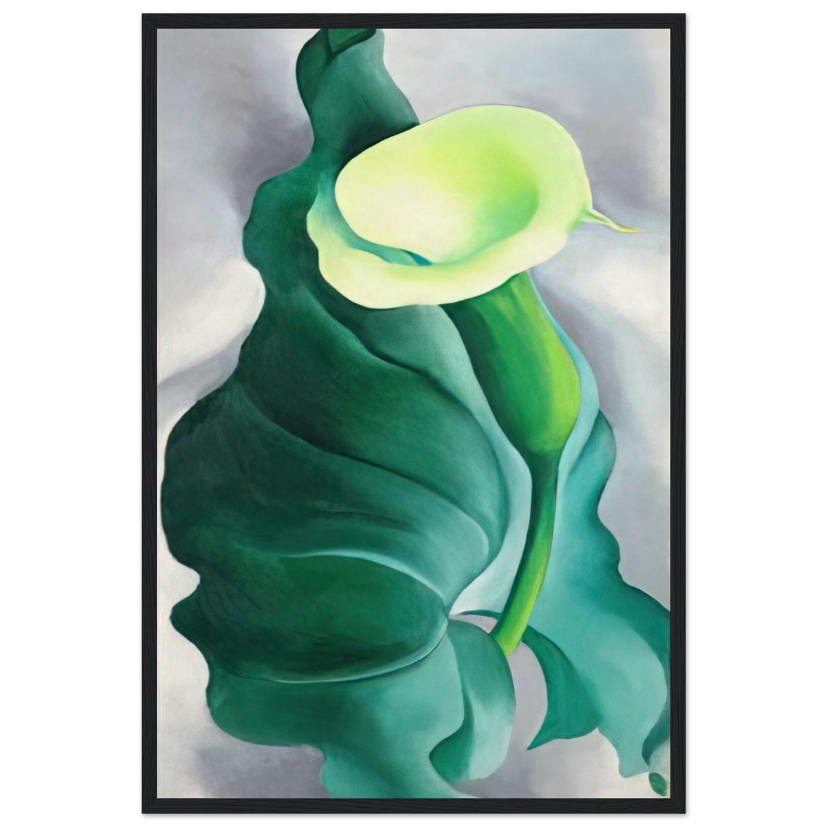 Calla Lily  Lily-Yellow No. 2  Framed Poster | Georgia O'Keeffe Framed Prints Wall Art | Georgia O Keeffe Prints