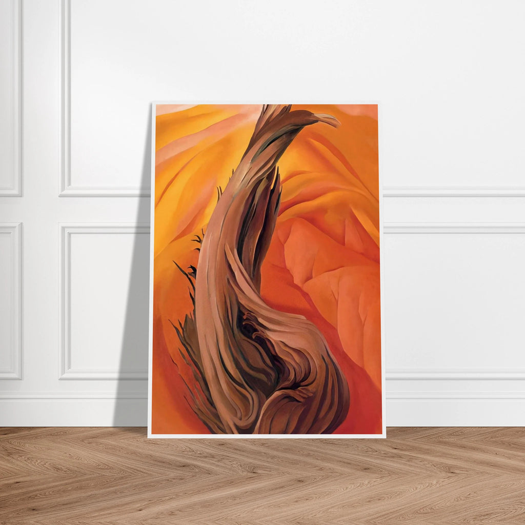 Stump in Red Hills Framed Poster | Georgia O'Keeffe Framed Prints Wall Art | Georgia O Keeffe Prints