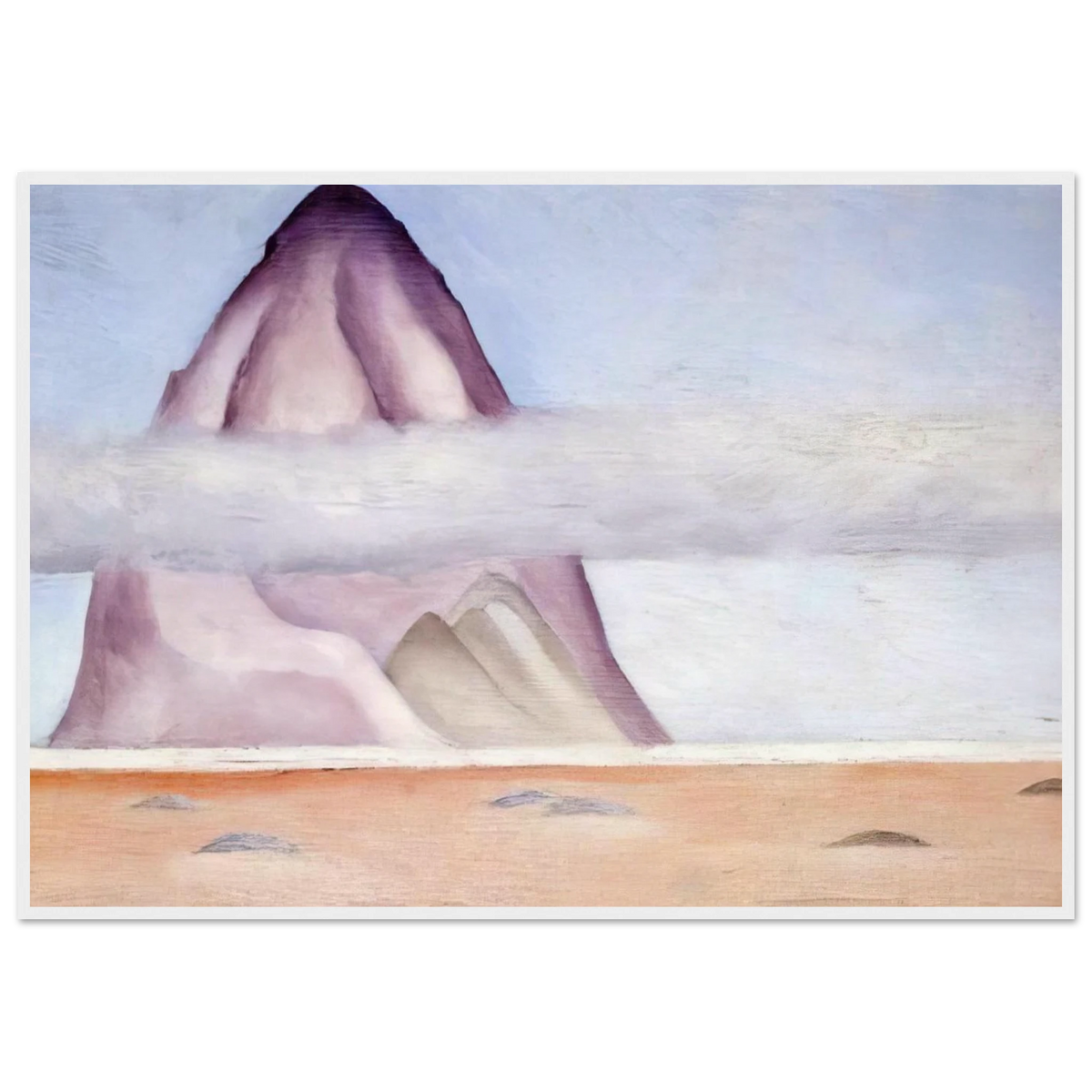 Misty - A Memory Framed Poster | Georgia O'Keeffe Framed Prints Wall Art | Georgia O Keeffe Prints