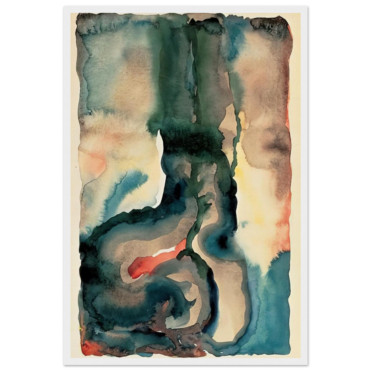 Portrait No. III Framed Poster | Georgia O'Keeffe Framed Prints Wall Art | Georgia O Keeffe Prints
