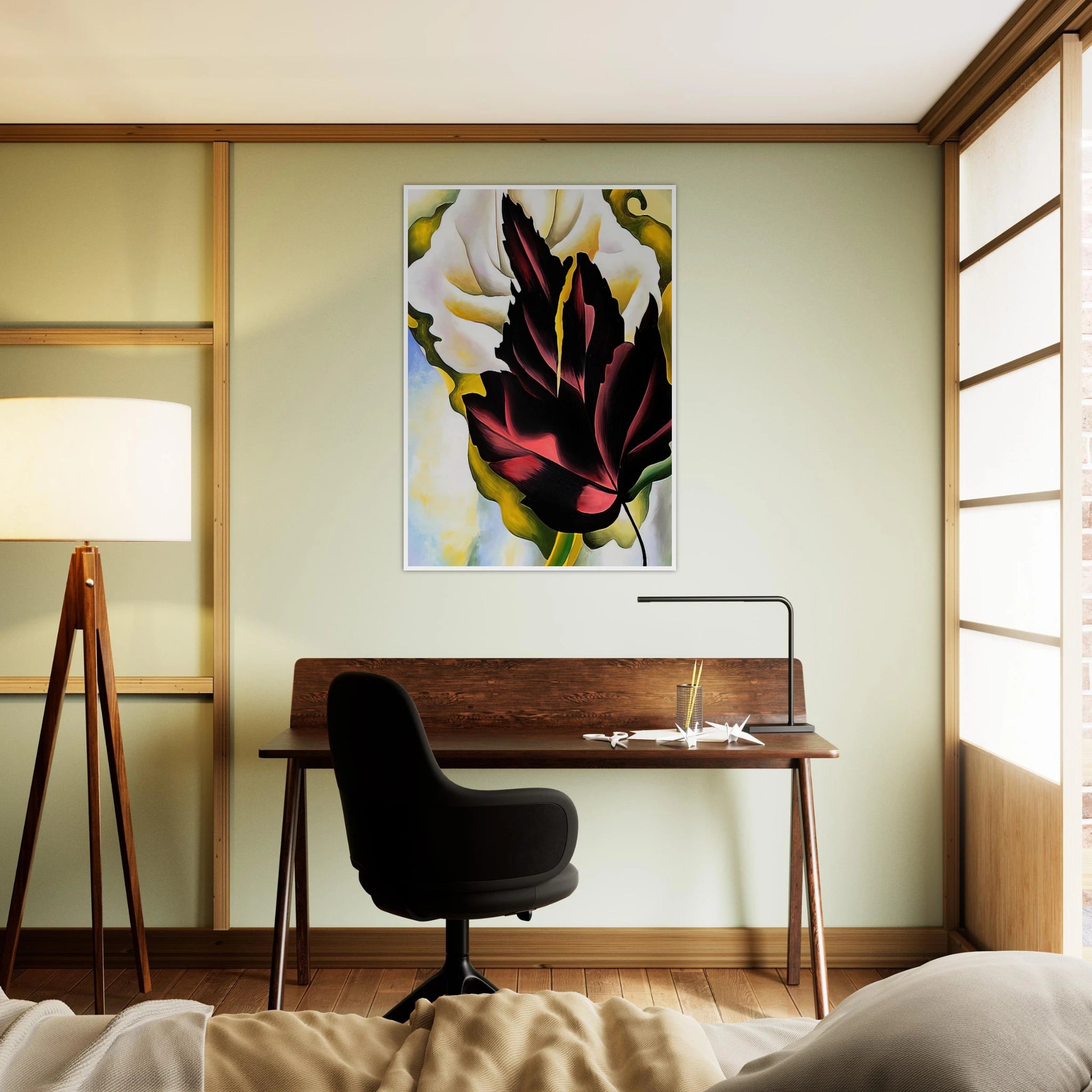 Pattern Leaves Framed Poster | Georgia O'Keeffe Framed Prints Wall Art | Georgia O Keeffe Prints