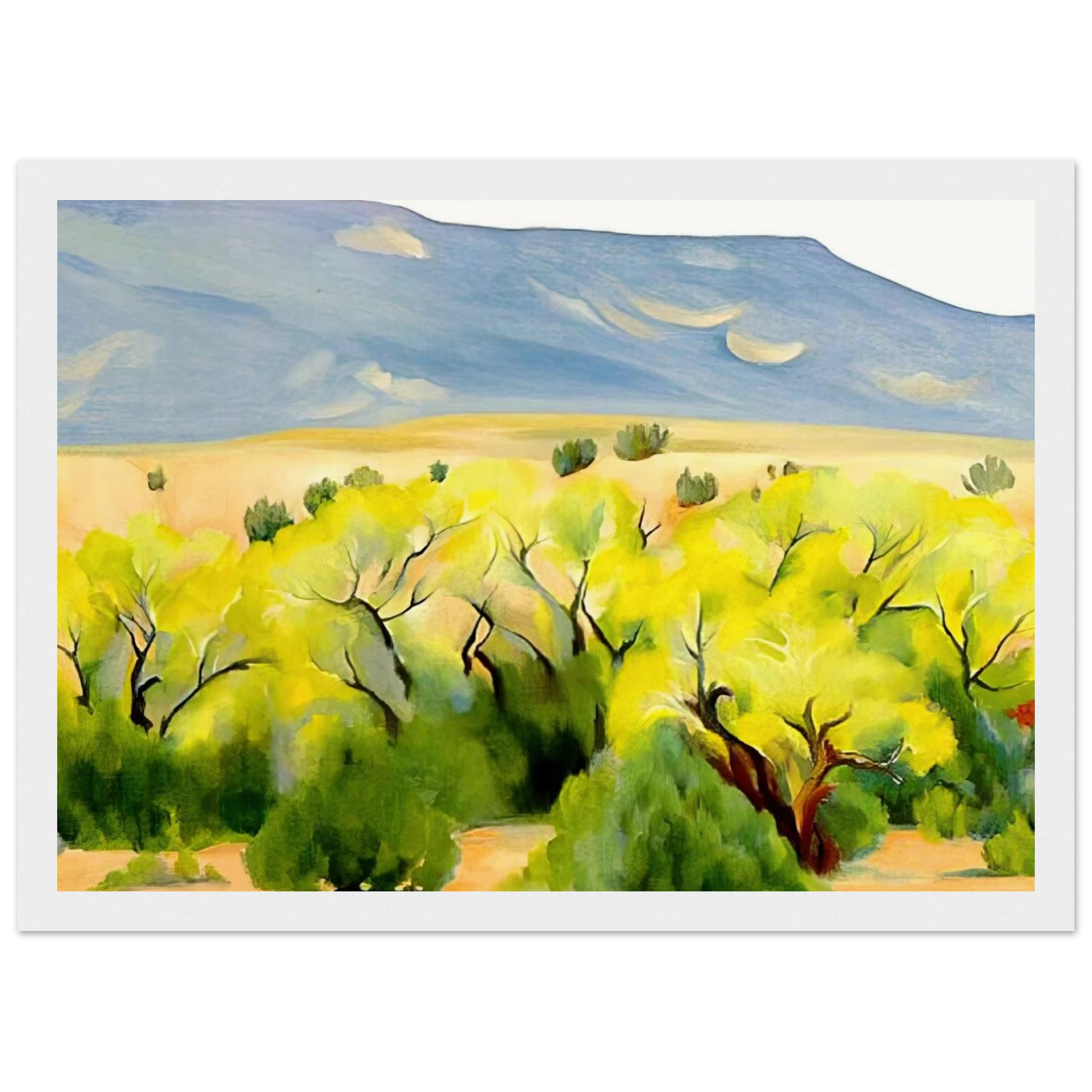 Cottonwood III Framed Poster | Georgia O'Keeffe Framed Prints Wall Art | Georgia O Keeffe Prints