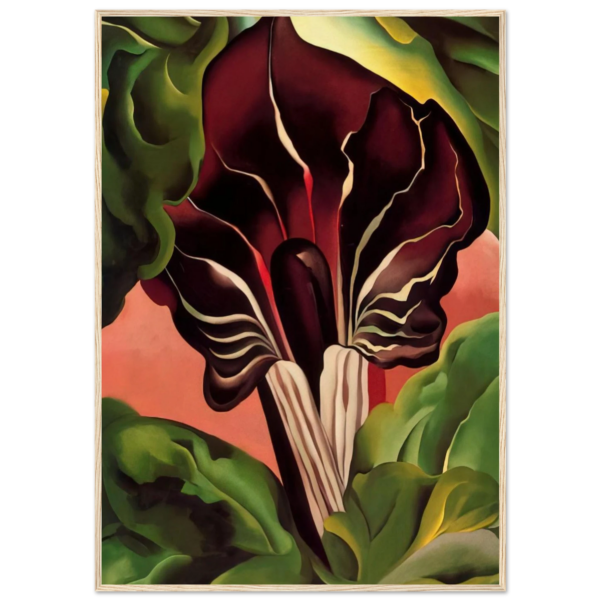Jack-in-the-Pulpit II Framed Poster | Georgia O'Keeffe Framed Prints Wall Art | Georgia O Keeffe Prints