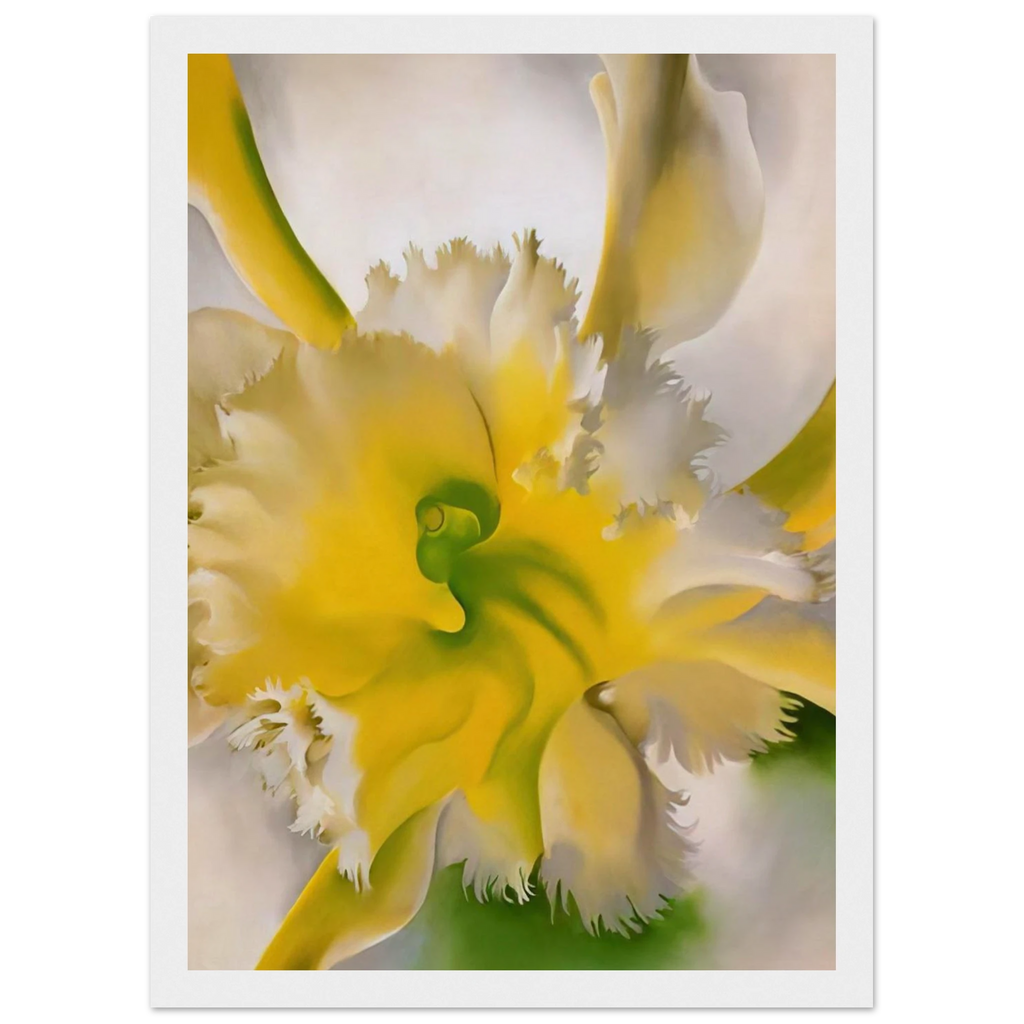 An Orchid Framed Poster | Georgia O'Keeffe Framed Prints Wall Art | Georgia O Keeffe Prints
