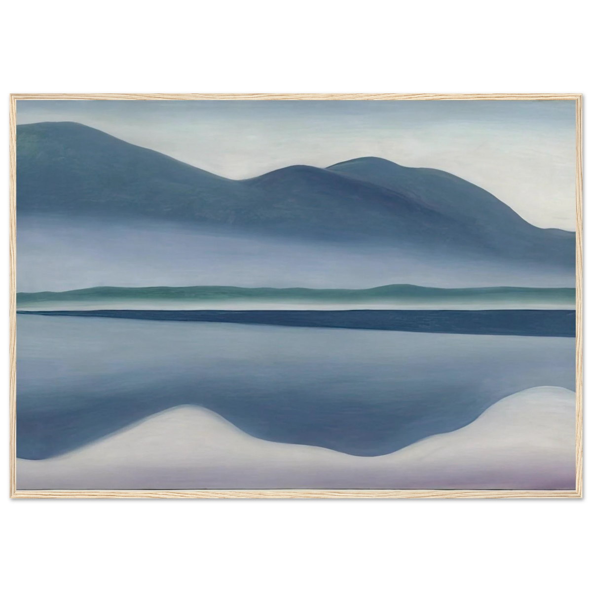 Lake George  formerly Reflection Seascape  Framed Poster | Georgia O'Keeffe Framed Prints Wall Art | Georgia O Keeffe Prints