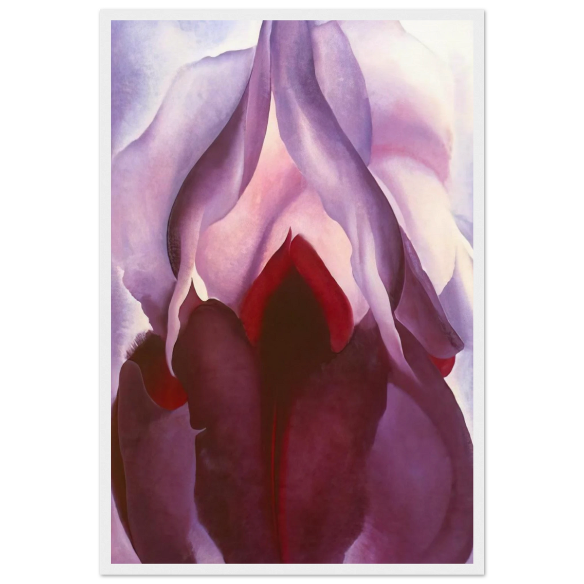 Flower of Life II Framed Poster | Georgia O'Keeffe Framed Prints Wall Art | Georgia O Keeffe Prints