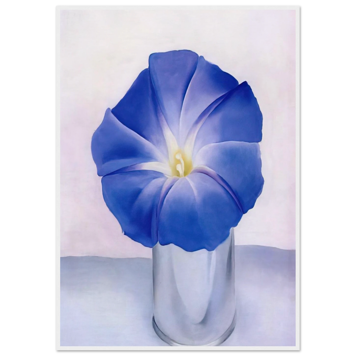 Blue Morning Glory Framed Poster | Georgia O'Keeffe Framed Prints Wall Art | Georgia O Keeffe Prints