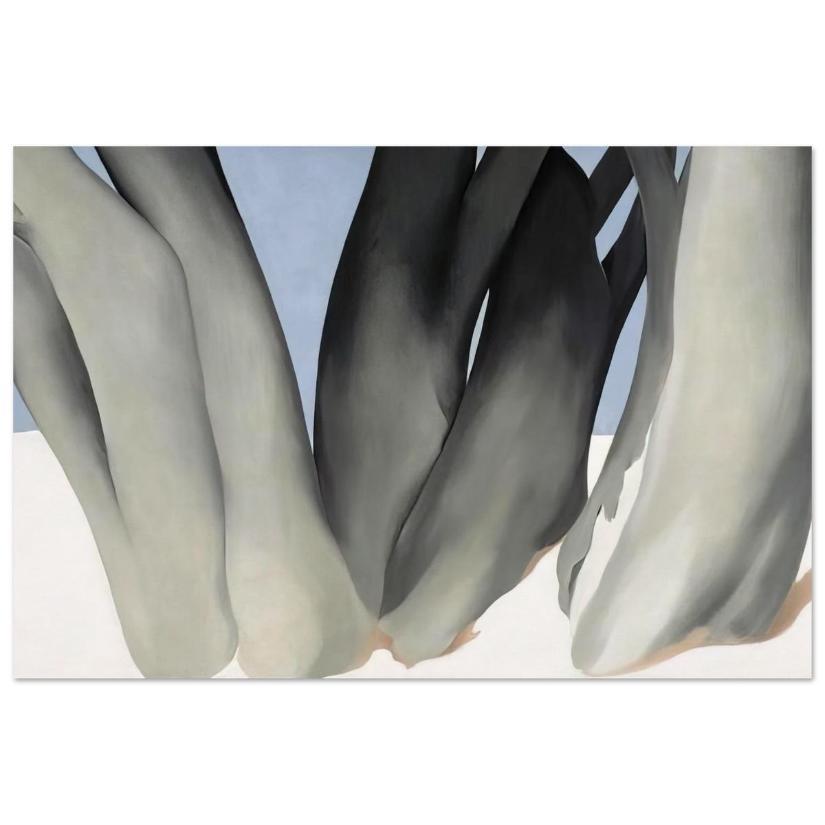 Bare Tree Trunks with Snow Poster | Georgia O'Keeffe Poster | Georgia O Keeffe Prints