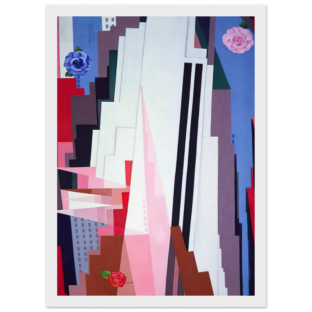 Manhattan Framed Poster | Georgia O'Keeffe Framed Prints Wall Art | Georgia O Keeffe Prints