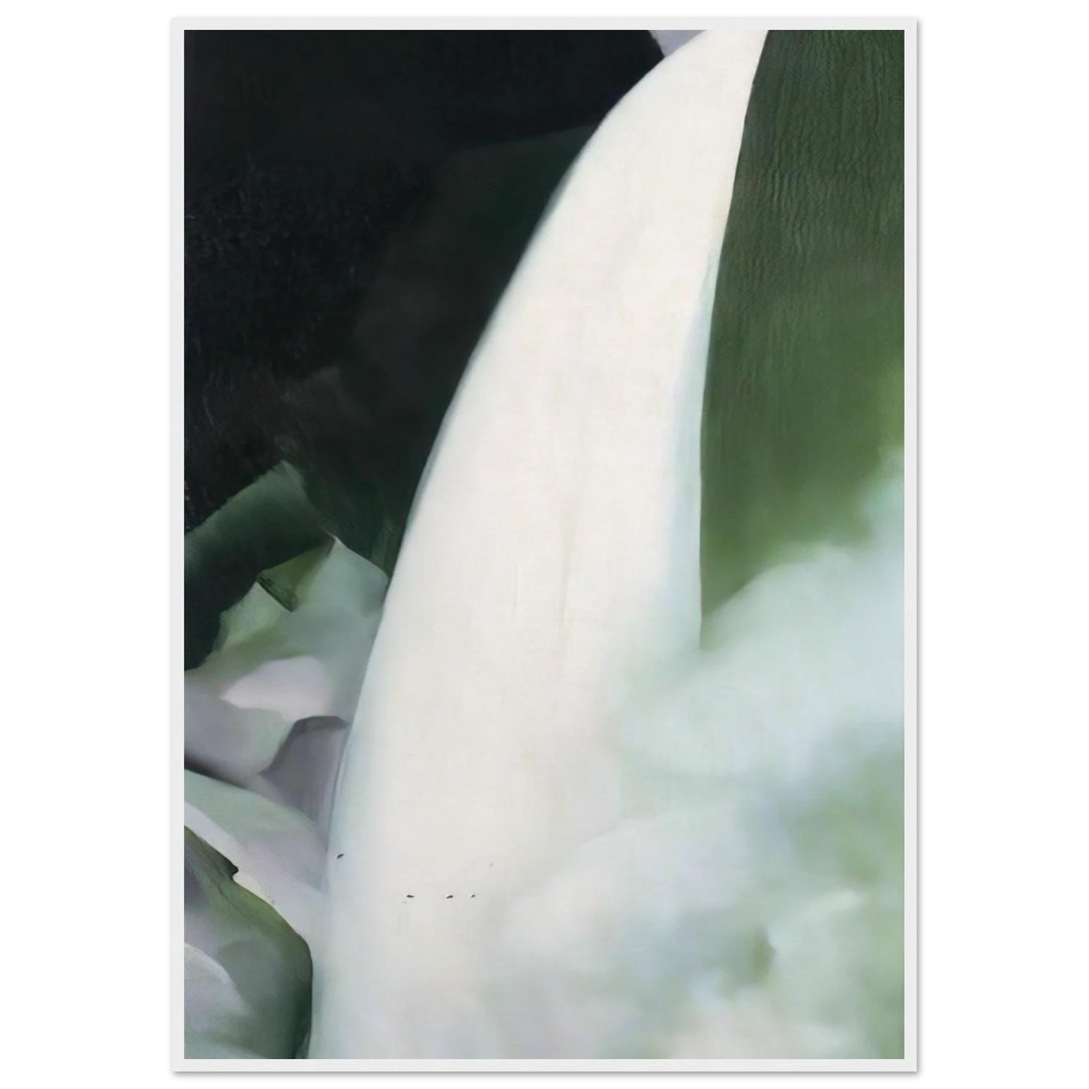 Green and White Framed Poster | Georgia O'Keeffe Framed Prints Wall Art | Georgia O Keeffe Prints