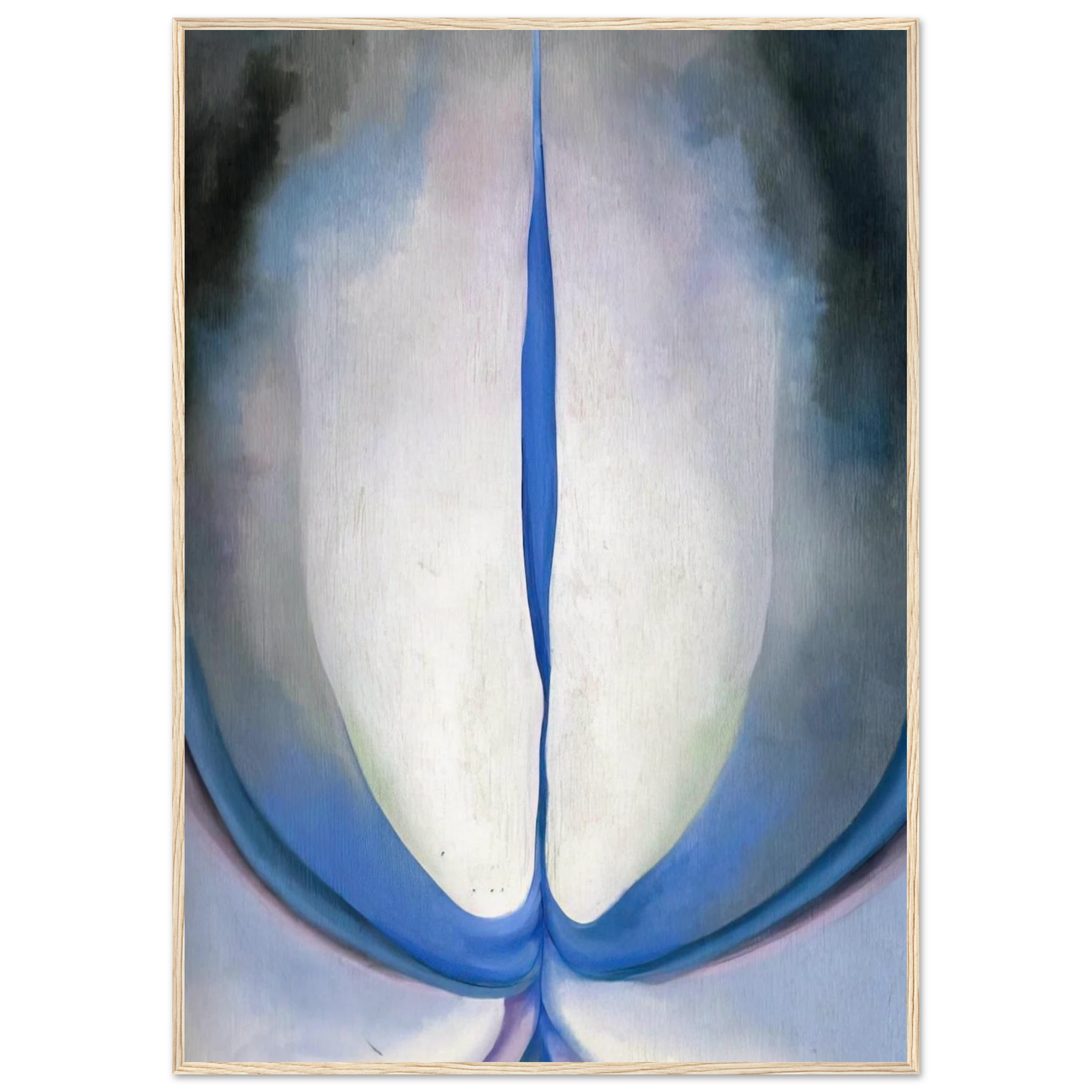 Blue Line Framed Poster | Georgia O'Keeffe Framed Prints Wall Art | Georgia O Keeffe Prints