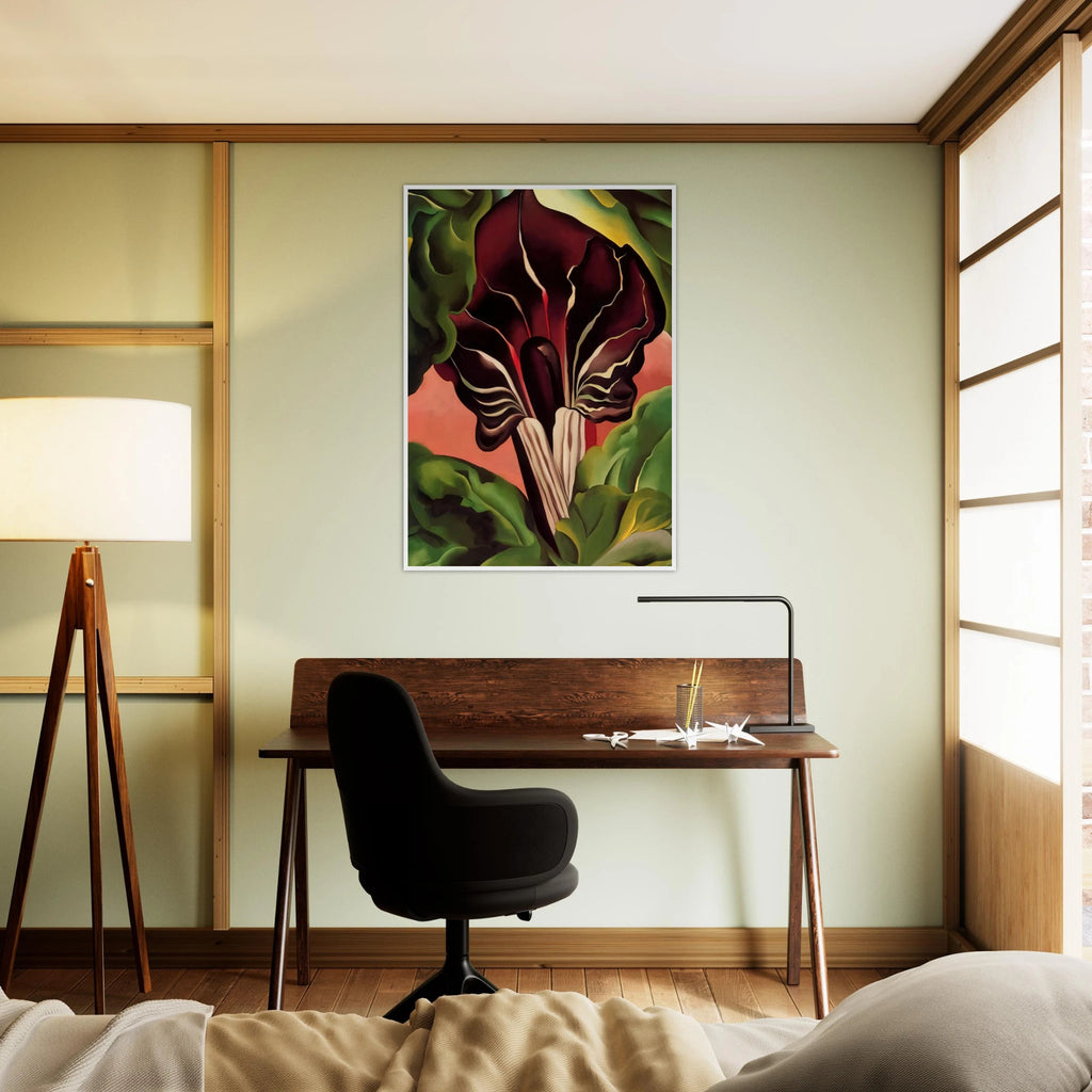 Jack-in-the-Pulpit II Framed Poster | Georgia O'Keeffe Framed Prints Wall Art | Georgia O Keeffe Prints