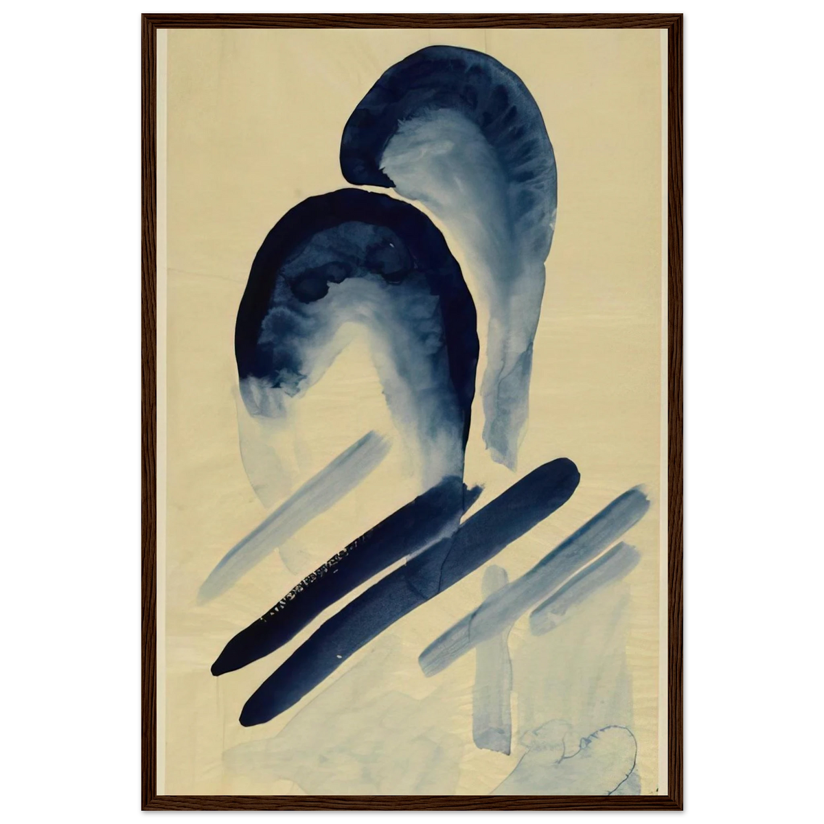 Blue-03 Framed Poster | Georgia O'Keeffe Framed Prints Wall Art | Georgia O Keeffe Prints