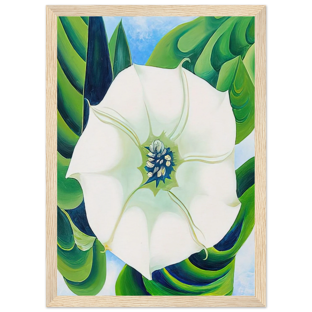 Jimson Weed Framed Poster | Georgia O'Keeffe Framed Prints Wall Art | Georgia O Keeffe Prints