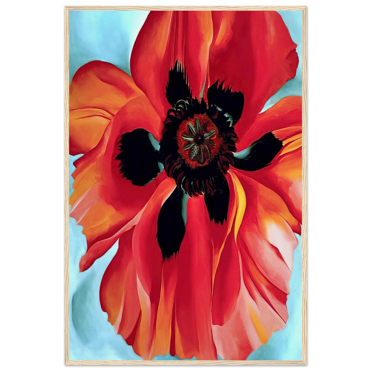 Red Poppy VI Framed Poster | Georgia O'Keeffe Framed Prints Wall Art | Georgia O Keeffe Prints