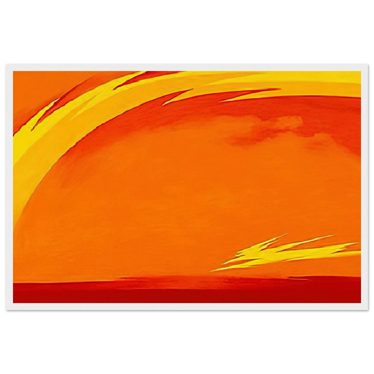 From the Plains II Framed Poster | Georgia O'Keeffe Framed Prints Wall Art | Georgia O Keeffe Prints