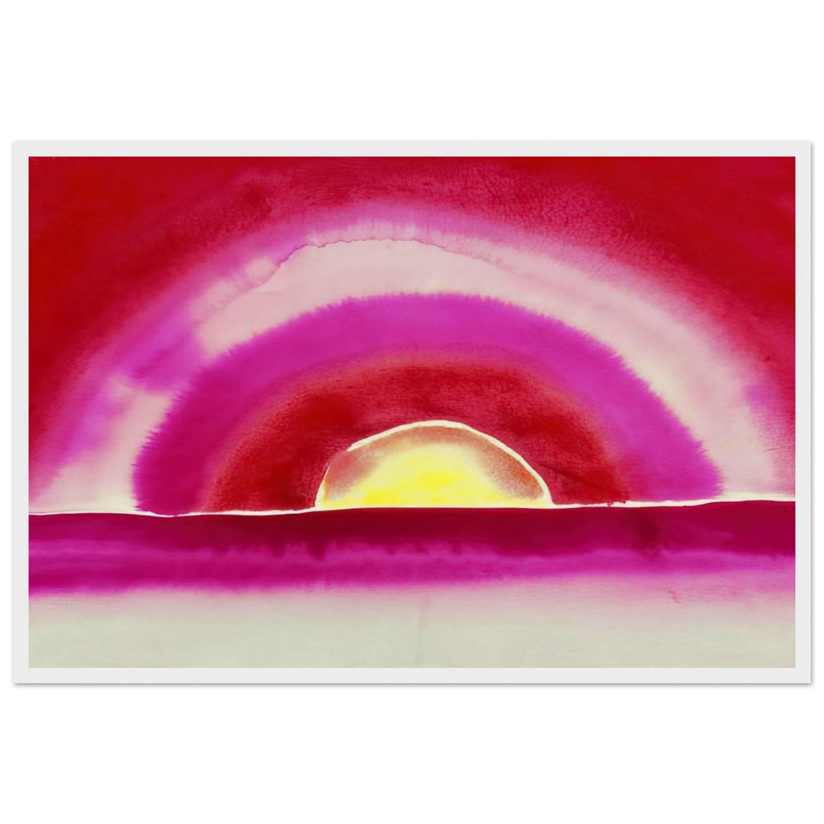 Sunrise Framed Poster | Georgia O'Keeffe Framed Prints Wall Art | Georgia O Keeffe Prints