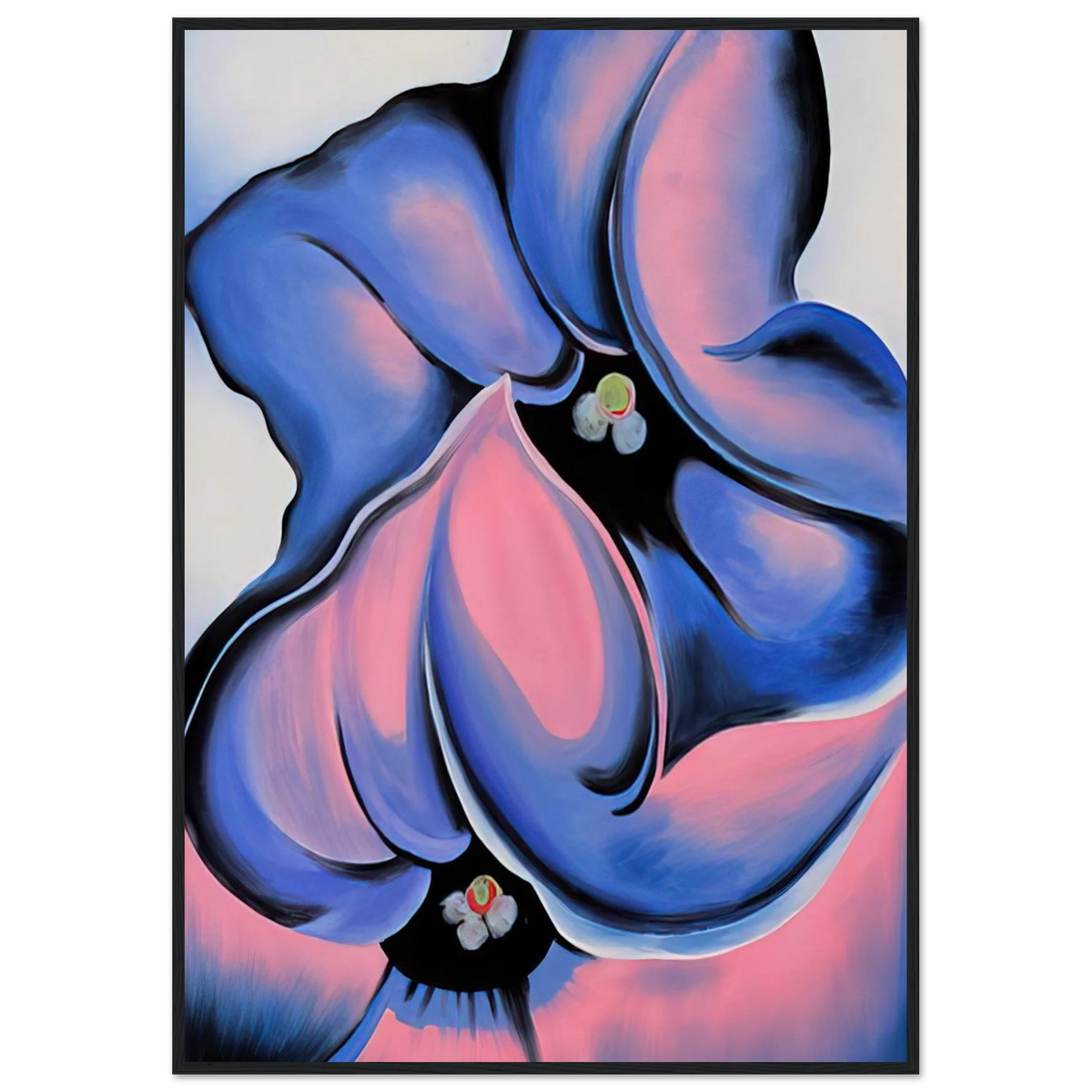 Purple Petunia Framed Poster | Georgia O'Keeffe Framed Prints Wall Art | Georgia O Keeffe Prints
