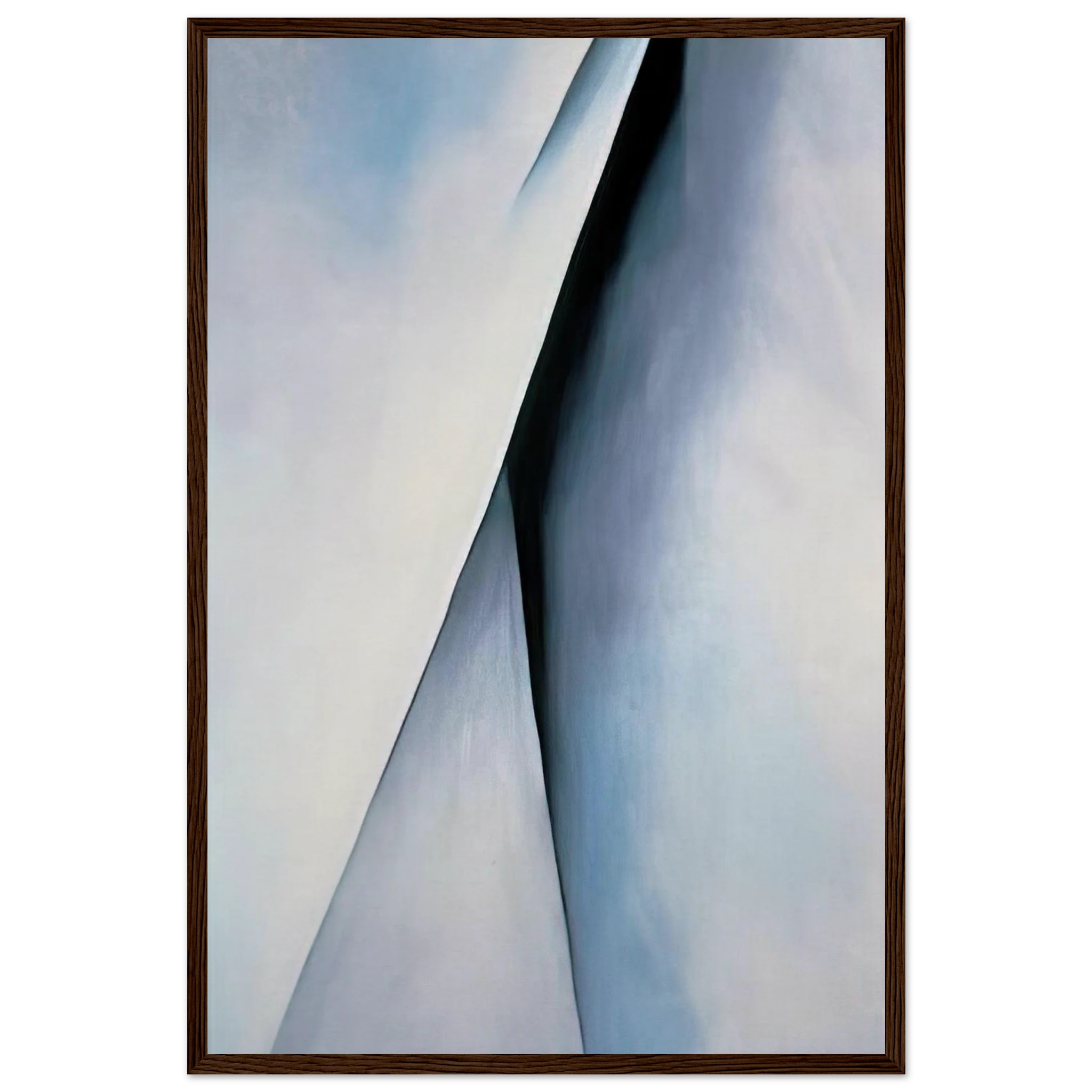 Abstraction White Framed Poster | Georgia O'Keeffe Framed Prints Wall Art | Georgia O Keeffe Prints