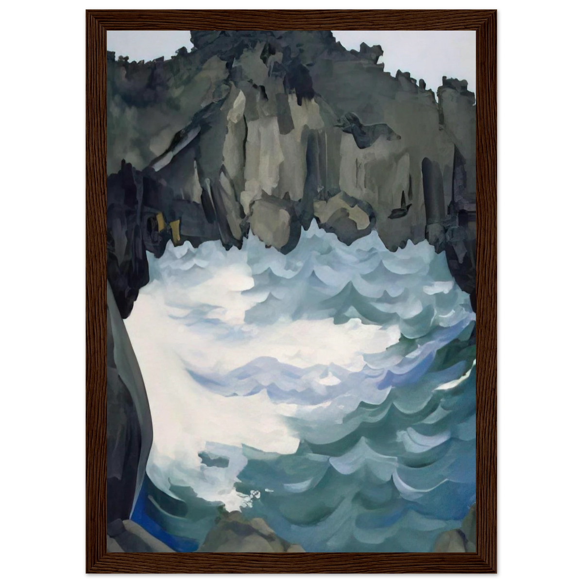 Black Lava Bridge, Hana Coast-No. I Framed Poster | Georgia O'Keeffe Framed Prints Wall Art | Georgia O Keeffe Prints