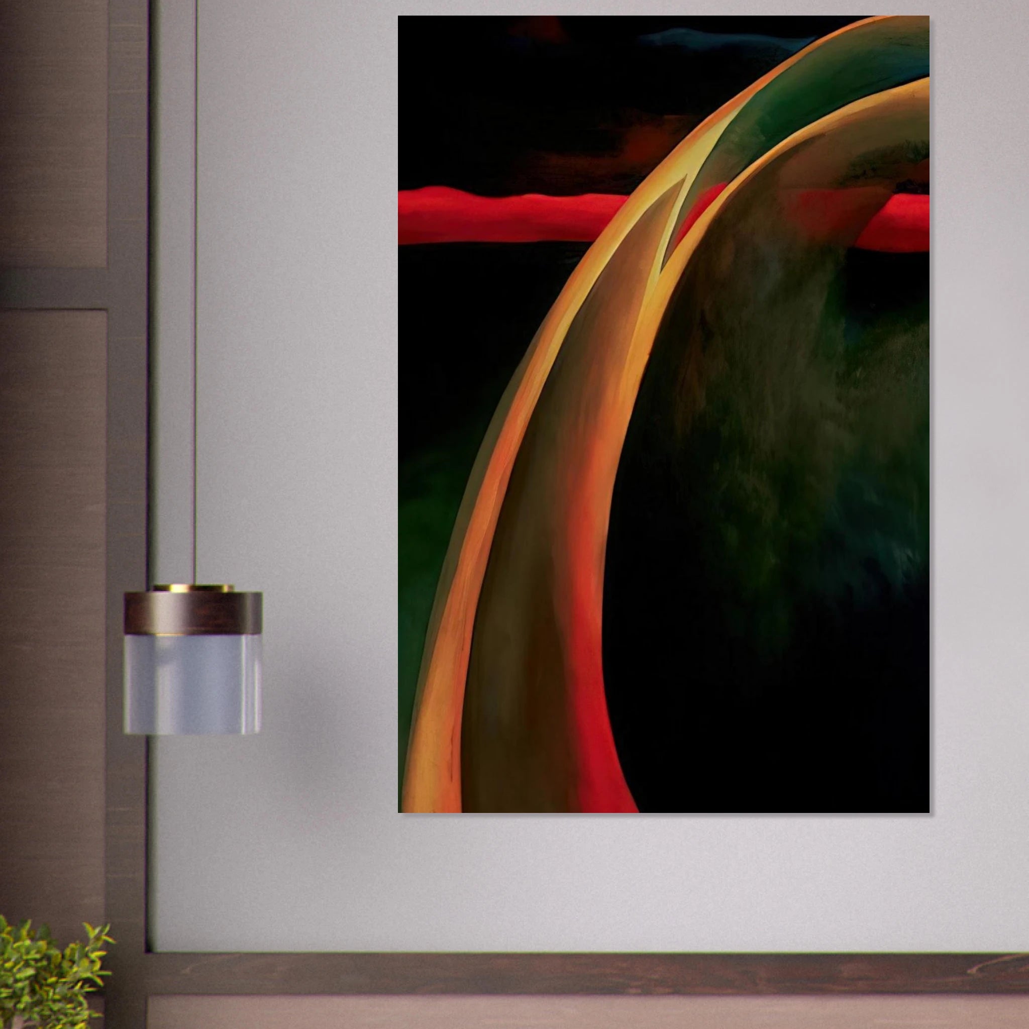 Red and Orange Streak Poster | Georgia O'Keeffe Poster | Georgia O Keeffe Prints