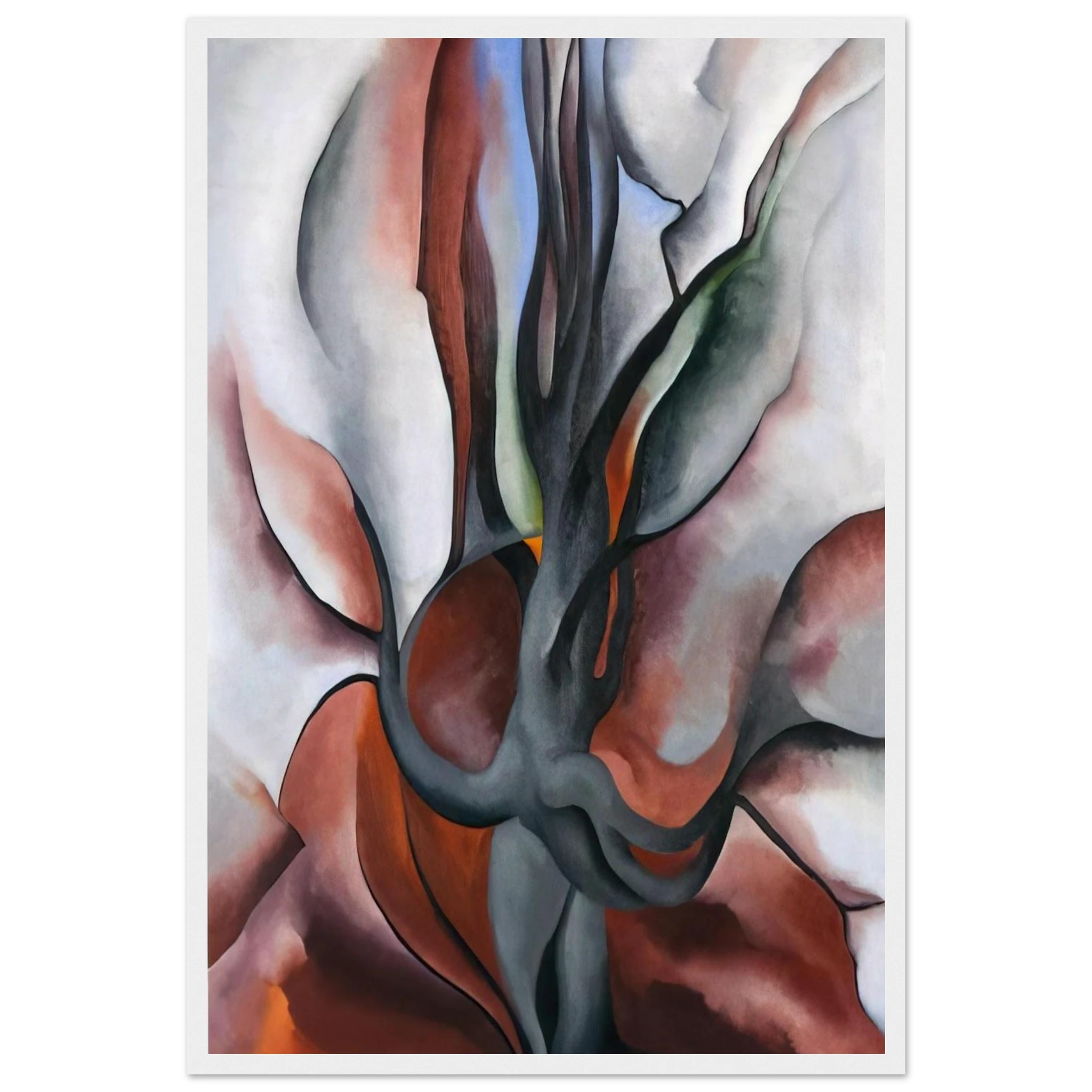 Autumn Trees - The Maple Framed Poster | Georgia O'Keeffe Framed Prints Wall Art | Georgia O Keeffe Prints