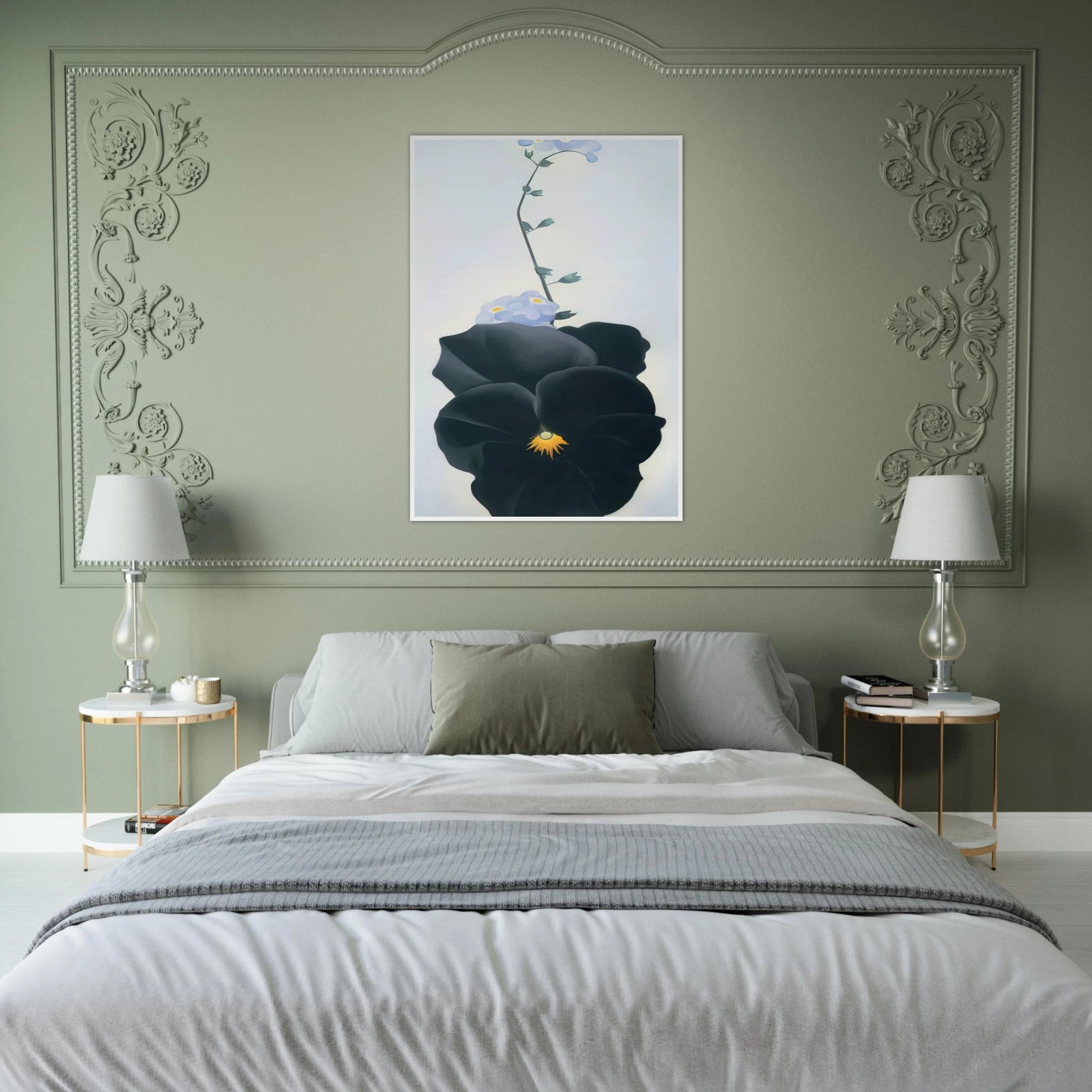 Pansy Framed Poster | Georgia O'Keeffe Framed Prints Wall Art | Georgia O Keeffe Prints