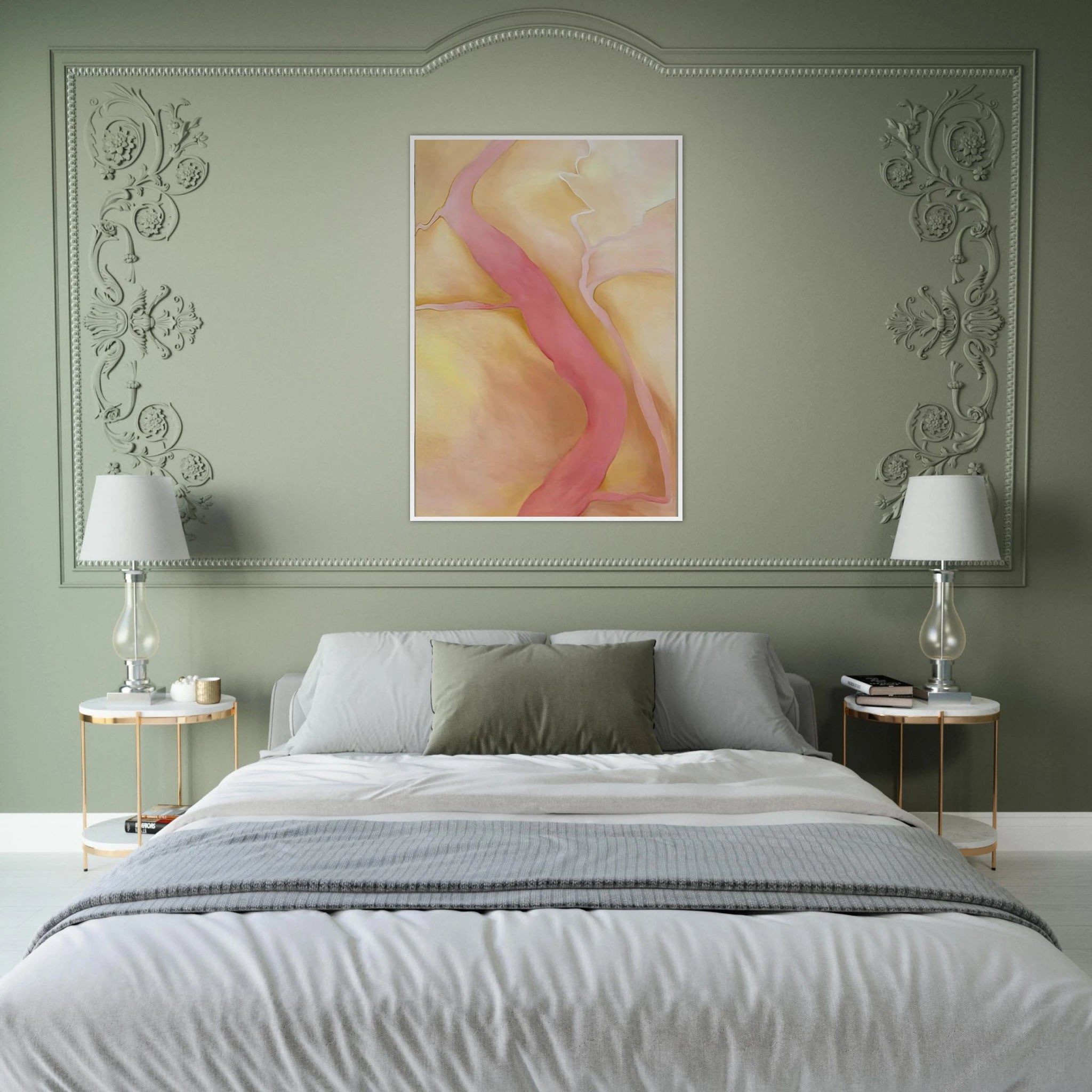 It Was Yellow and Pink II Framed Poster | Georgia O'Keeffe Framed Prints Wall Art | Georgia O Keeffe Prints