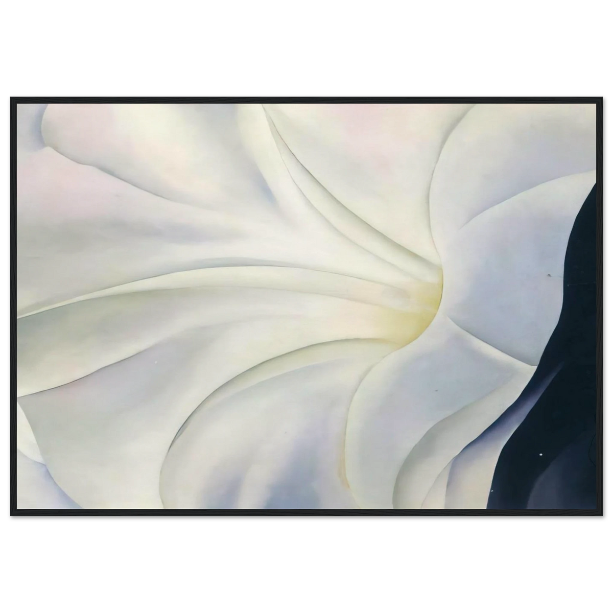 Morning Glory with Black Framed Poster | Georgia O'Keeffe Framed Prints Wall Art | Georgia O Keeffe Prints