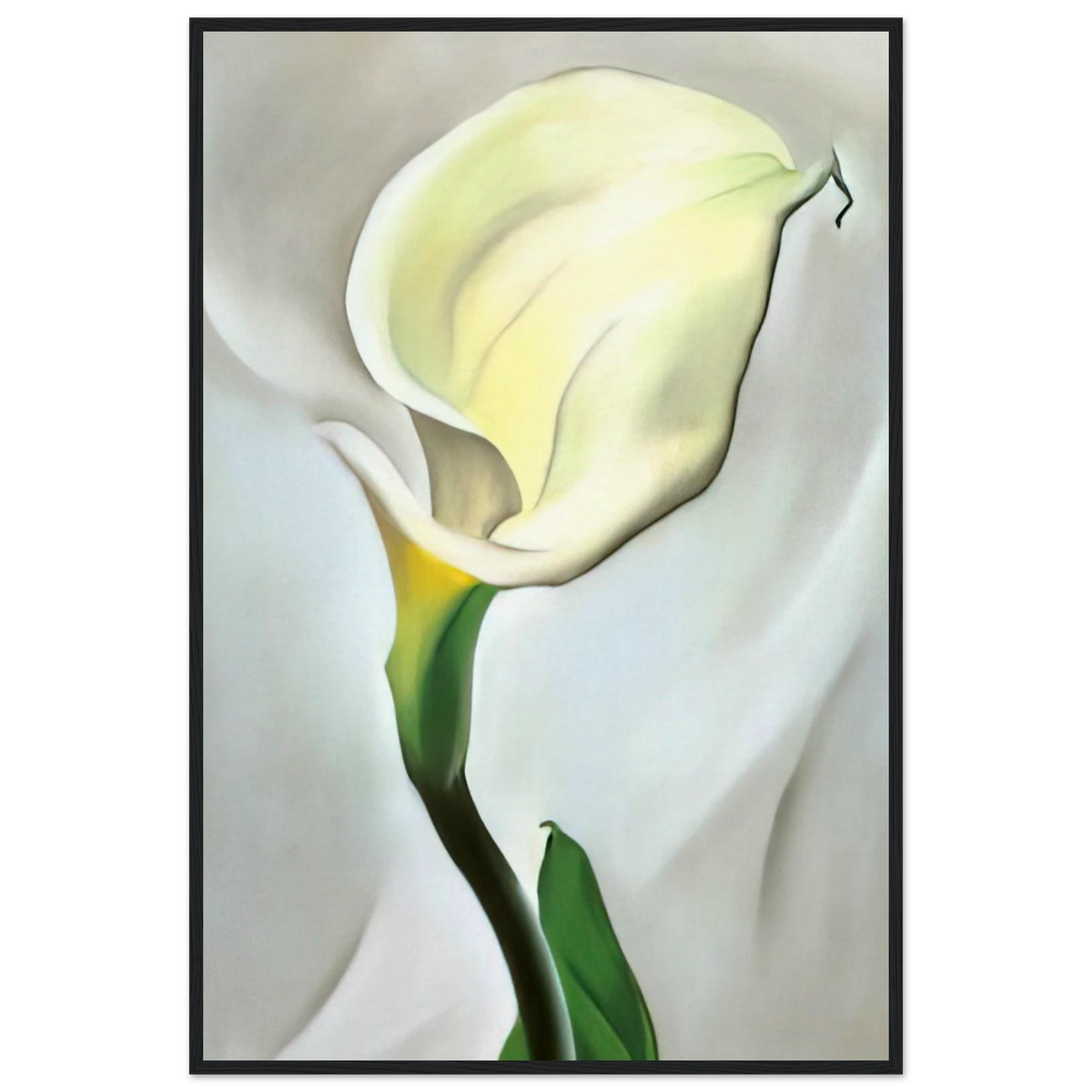 Calla Lily Turned Away Framed Poster | Georgia O'Keeffe Framed Prints Wall Art | Georgia O Keeffe Prints
