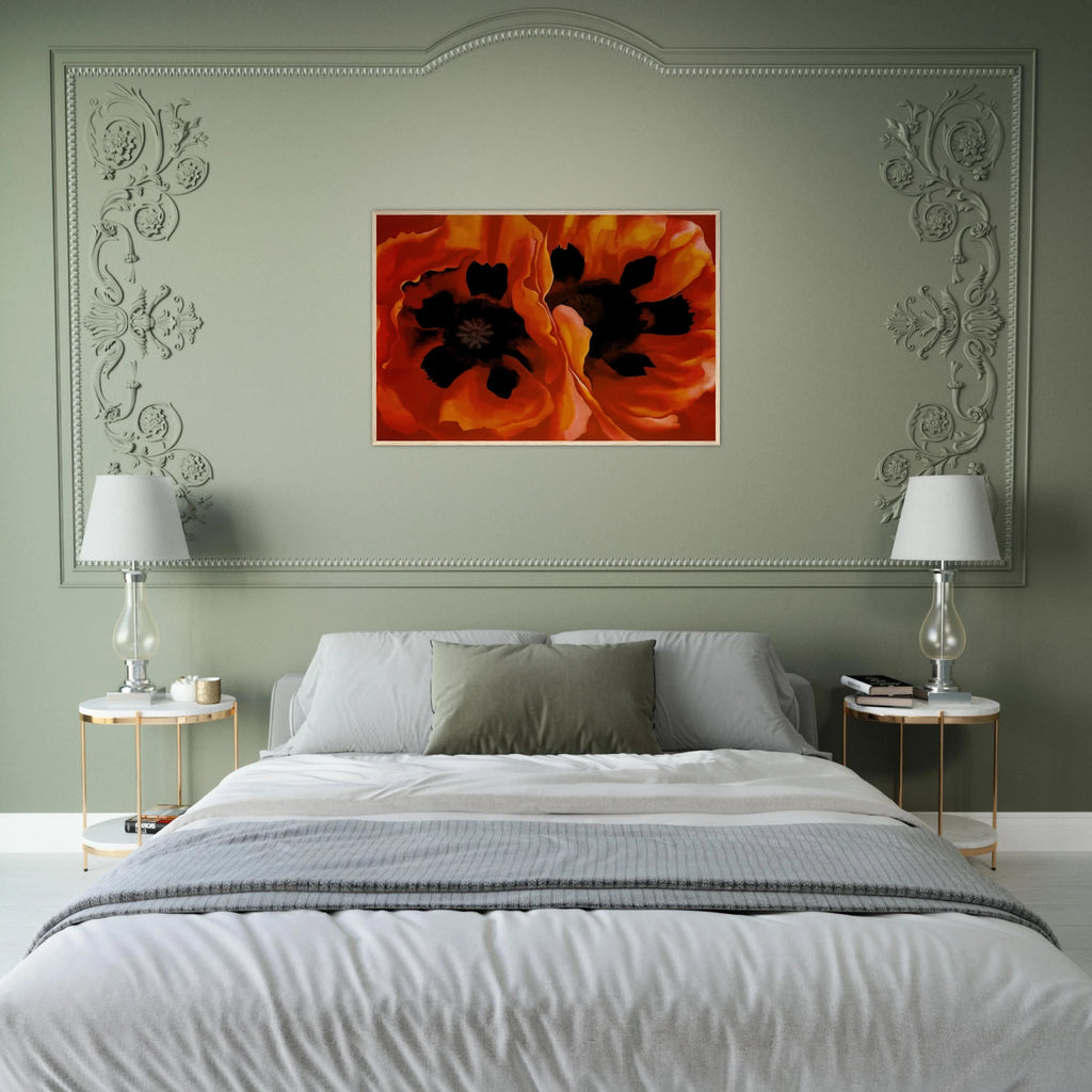 Oriental Poppies Framed Poster | Georgia O'Keeffe Framed Prints Wall Art | Georgia O Keeffe Prints