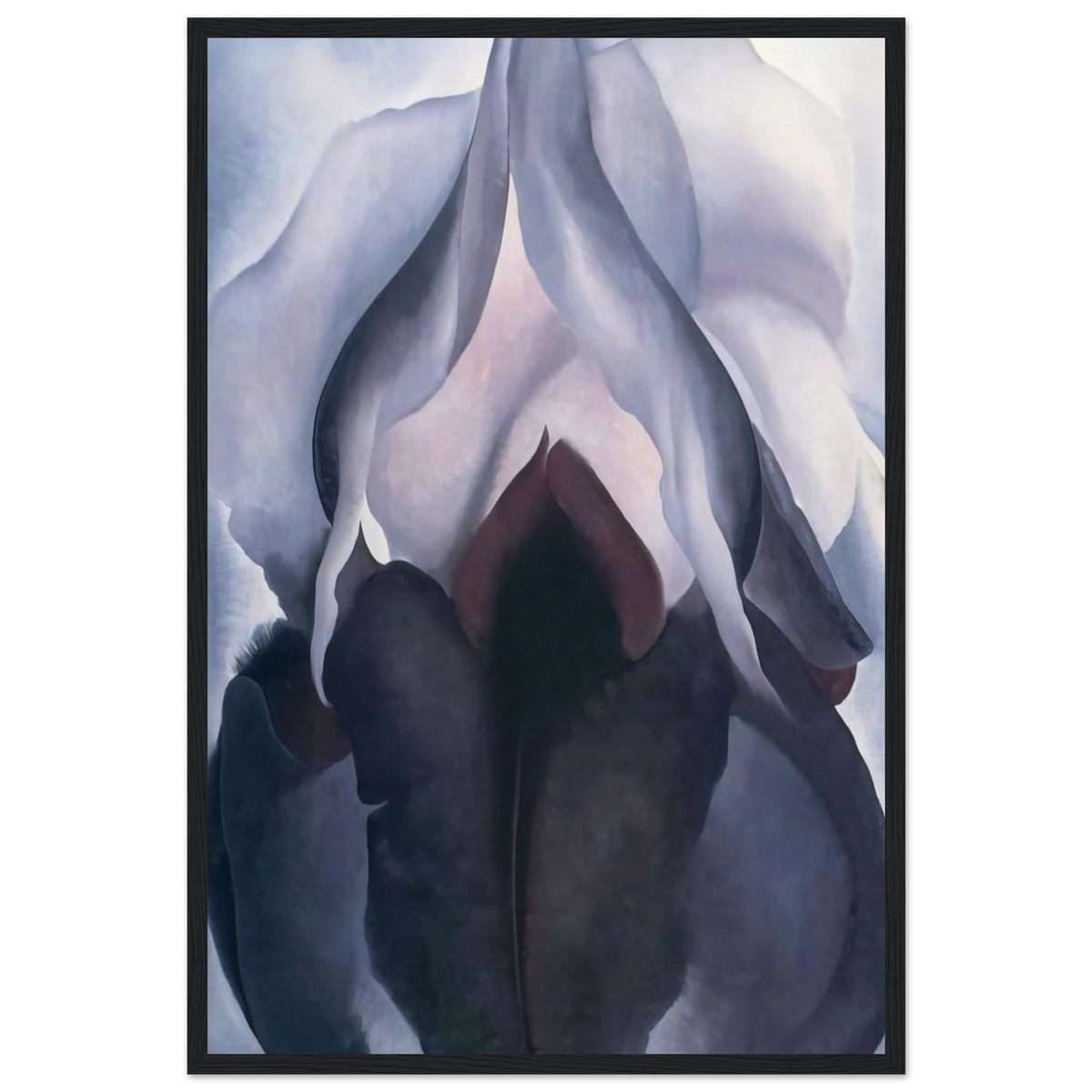 Black Iris III Framed Poster | Georgia O'Keeffe Framed Prints Wall Art | Georgia O Keeffe Prints