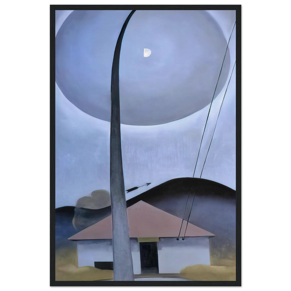 Little House with Flagpole Framed Poster | Georgia O'Keeffe Framed Prints Wall Art | Georgia O Keeffe Prints