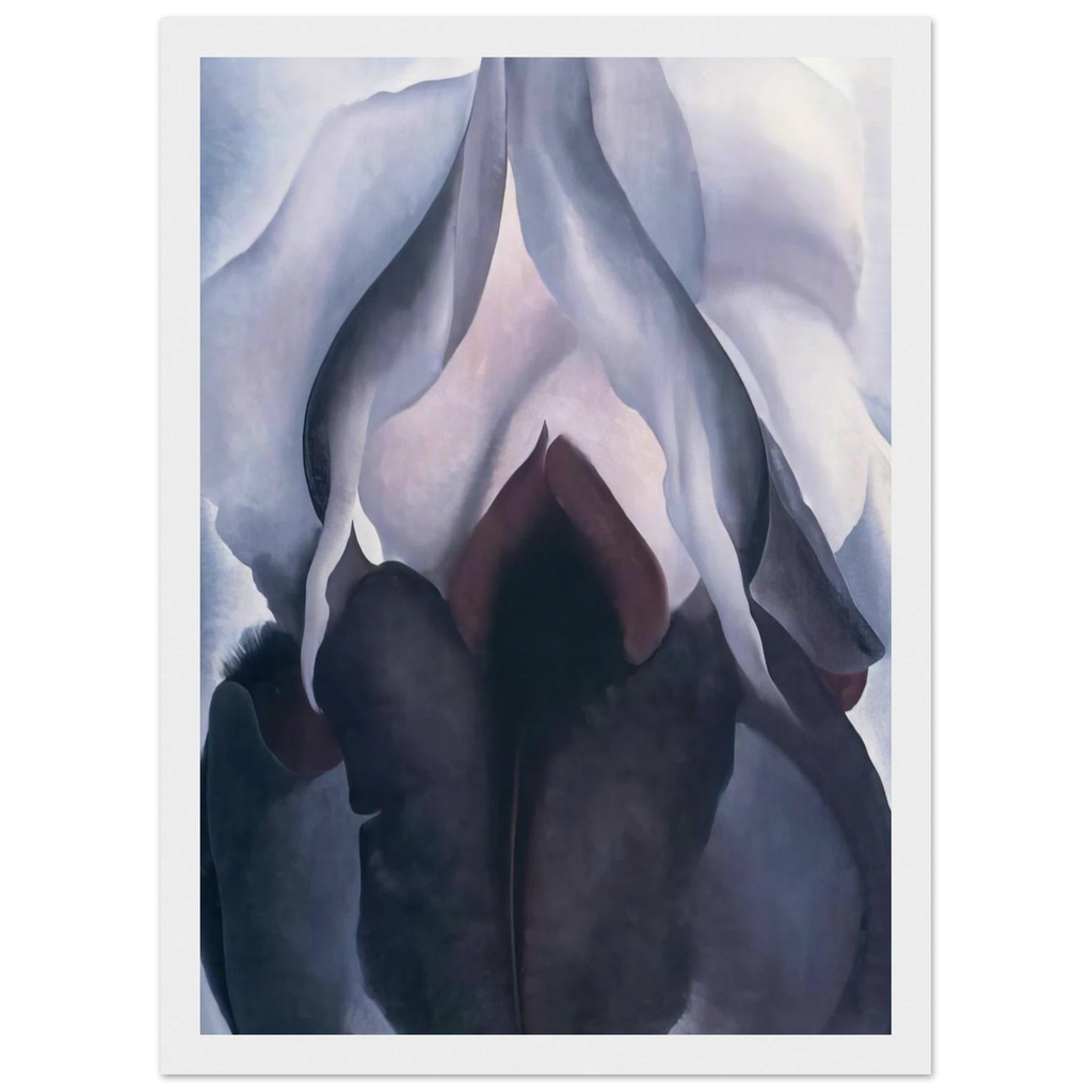 Black Iris III Framed Poster | Georgia O'Keeffe Framed Prints Wall Art | Georgia O Keeffe Prints