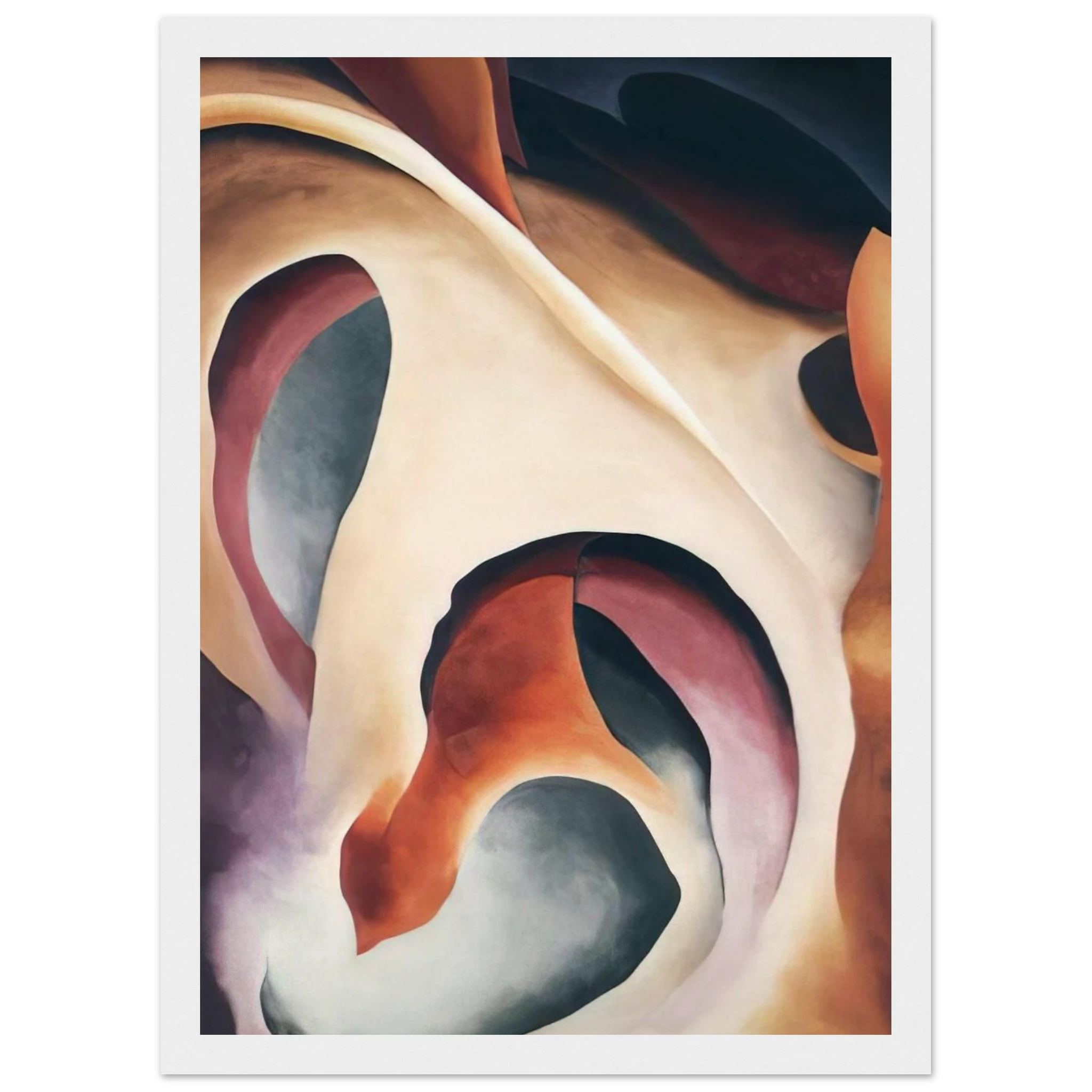 Leaf Motif 2 Framed Poster | Georgia O'Keeffe Framed Prints Wall Art | Georgia O Keeffe Prints