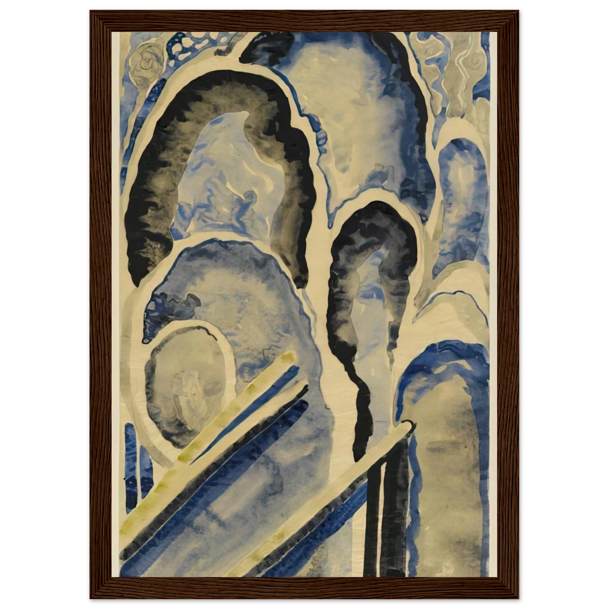 Blue-01 Framed Poster | Georgia O'Keeffe Framed Prints Wall Art | Georgia O Keeffe Prints