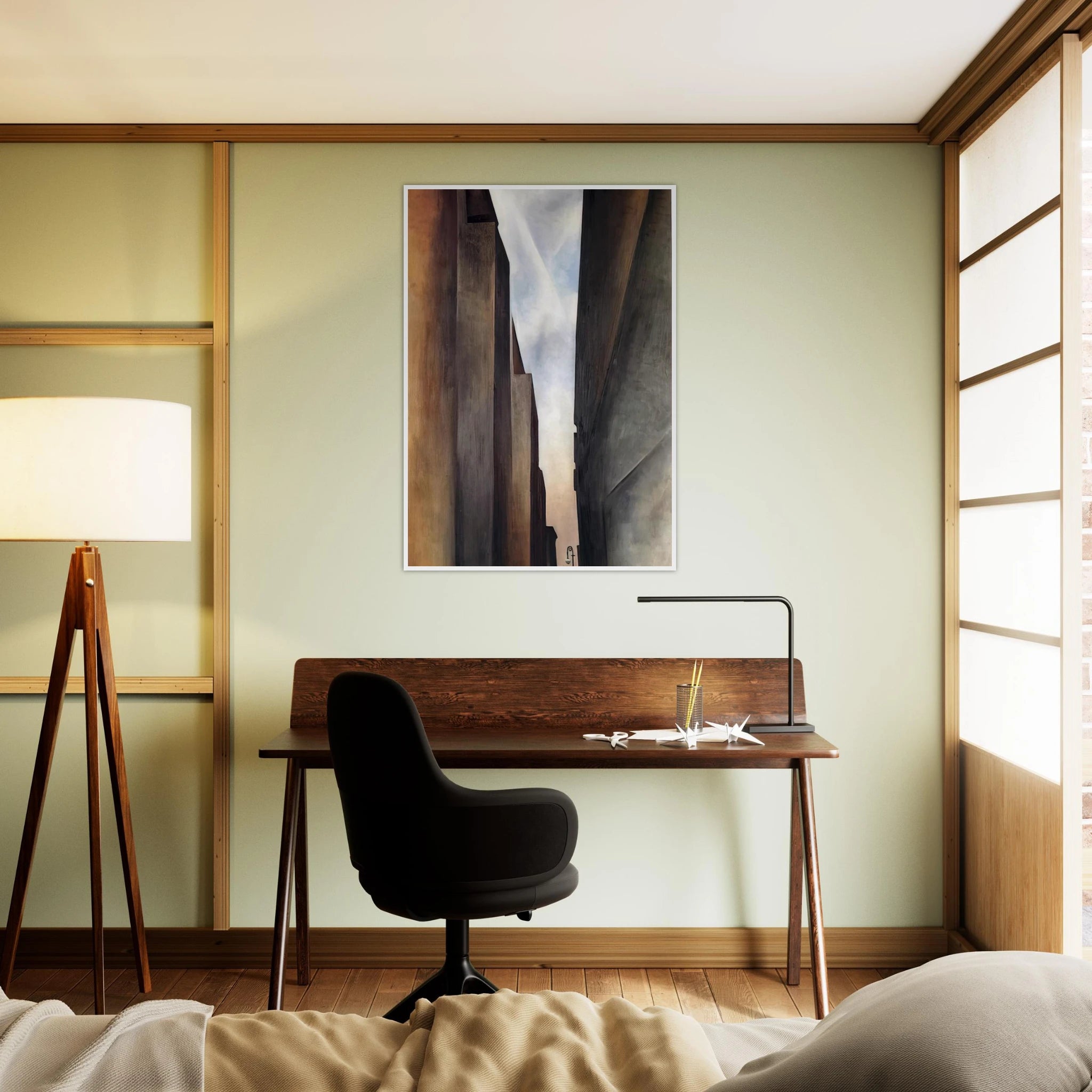 Street of New York II Framed Poster | Georgia O'Keeffe Framed Prints Wall Art | Georgia O Keeffe Prints