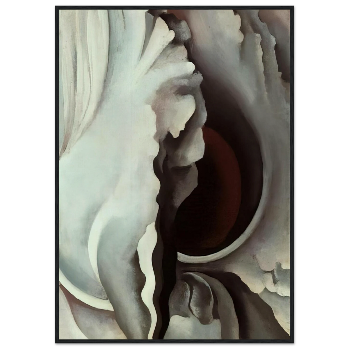 Black Iris Framed Poster | Georgia O'Keeffe Framed Prints Wall Art | Georgia O Keeffe Prints