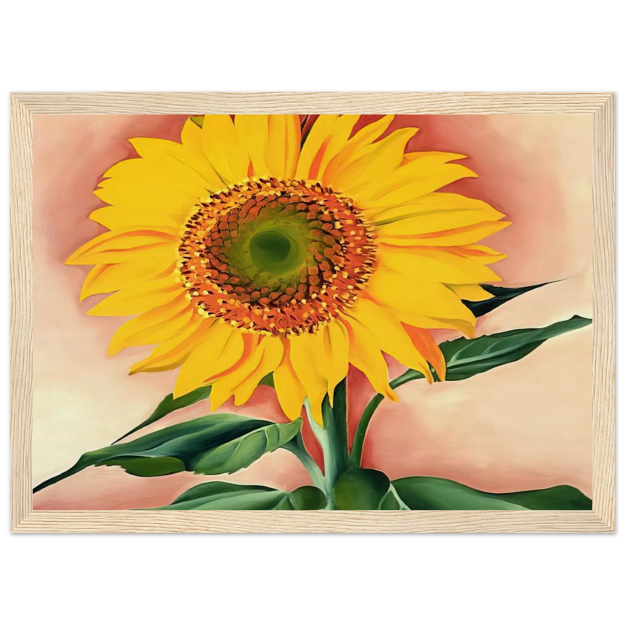 A Sunflower from Maggie Framed Poster | Georgia O'Keeffe Framed Prints Wall Art | Georgia O Keeffe Prints