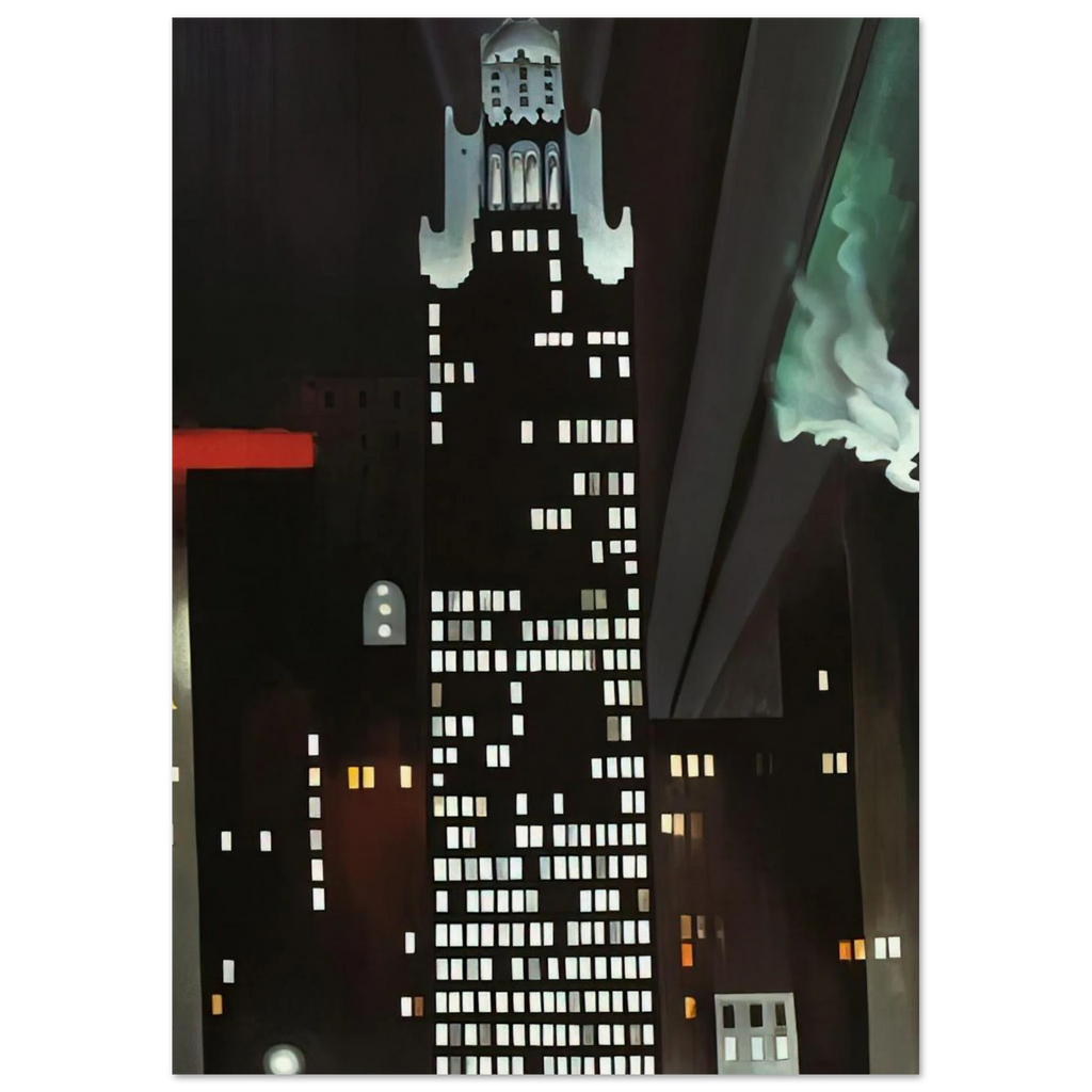 Radiator Building - Night, New York Poster | Georgia O'Keeffe Poster | Georgia O Keeffe Prints