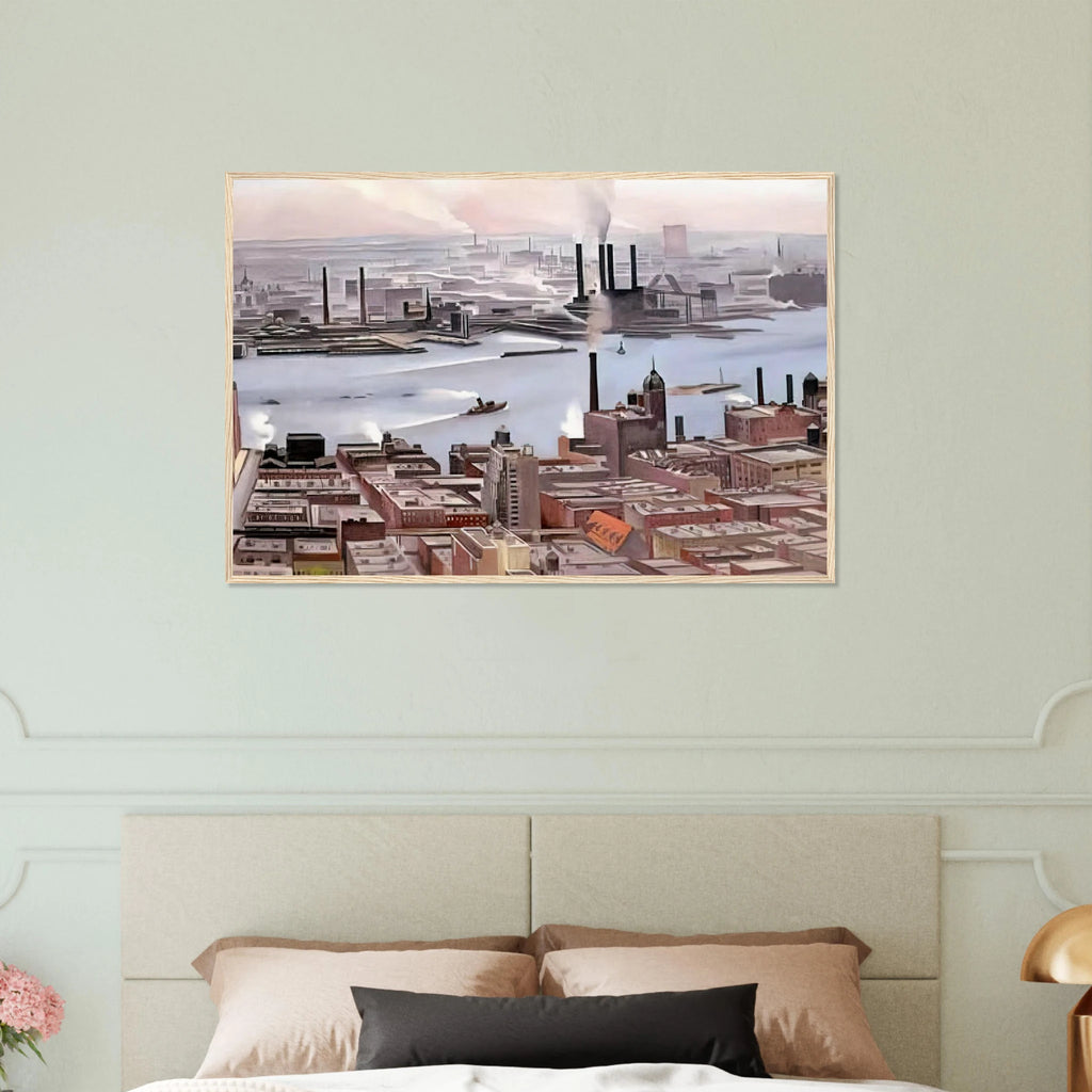 East River from the Thirtieth Story of the Shelton Hotel Framed Poster | Georgia O'Keeffe Framed Prints Wall Art | Georgia O Keeffe Prints