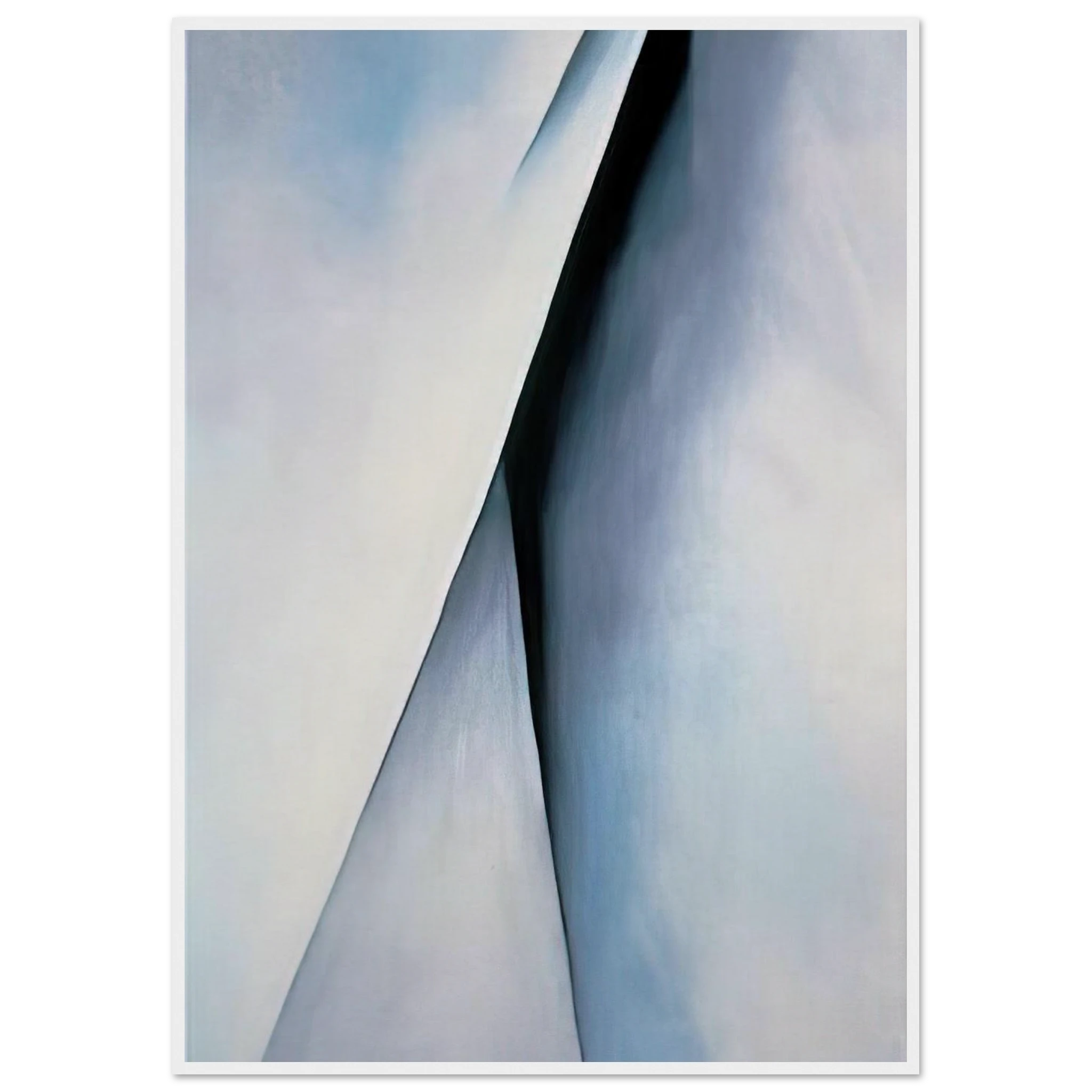 Abstraction White Framed Poster | Georgia O'Keeffe Framed Prints Wall Art | Georgia O Keeffe Prints