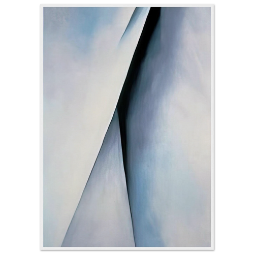 Abstraction White Framed Poster | Georgia O'Keeffe Framed Prints Wall Art | Georgia O Keeffe Prints