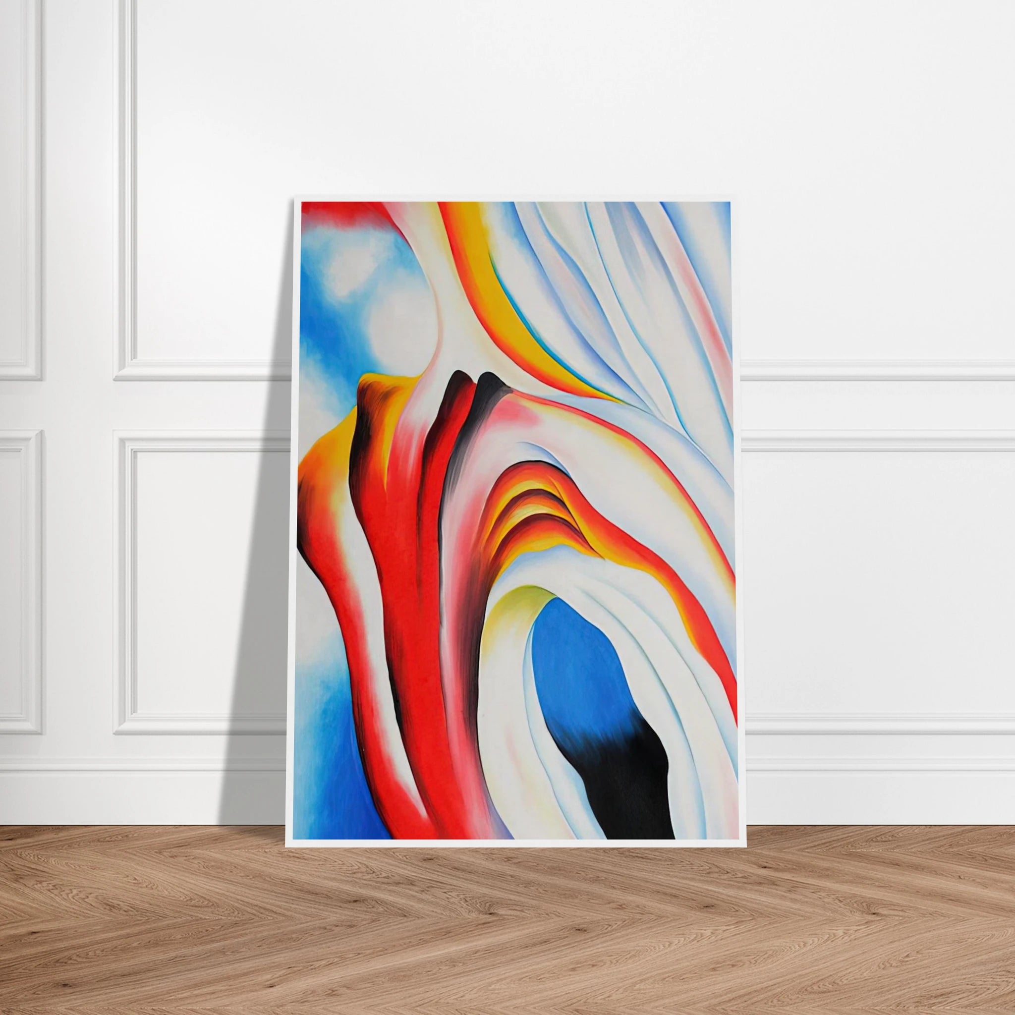 Music Pink and Blue Framed Poster | Georgia O'Keeffe Framed Prints Wall Art | Georgia O Keeffe Prints
